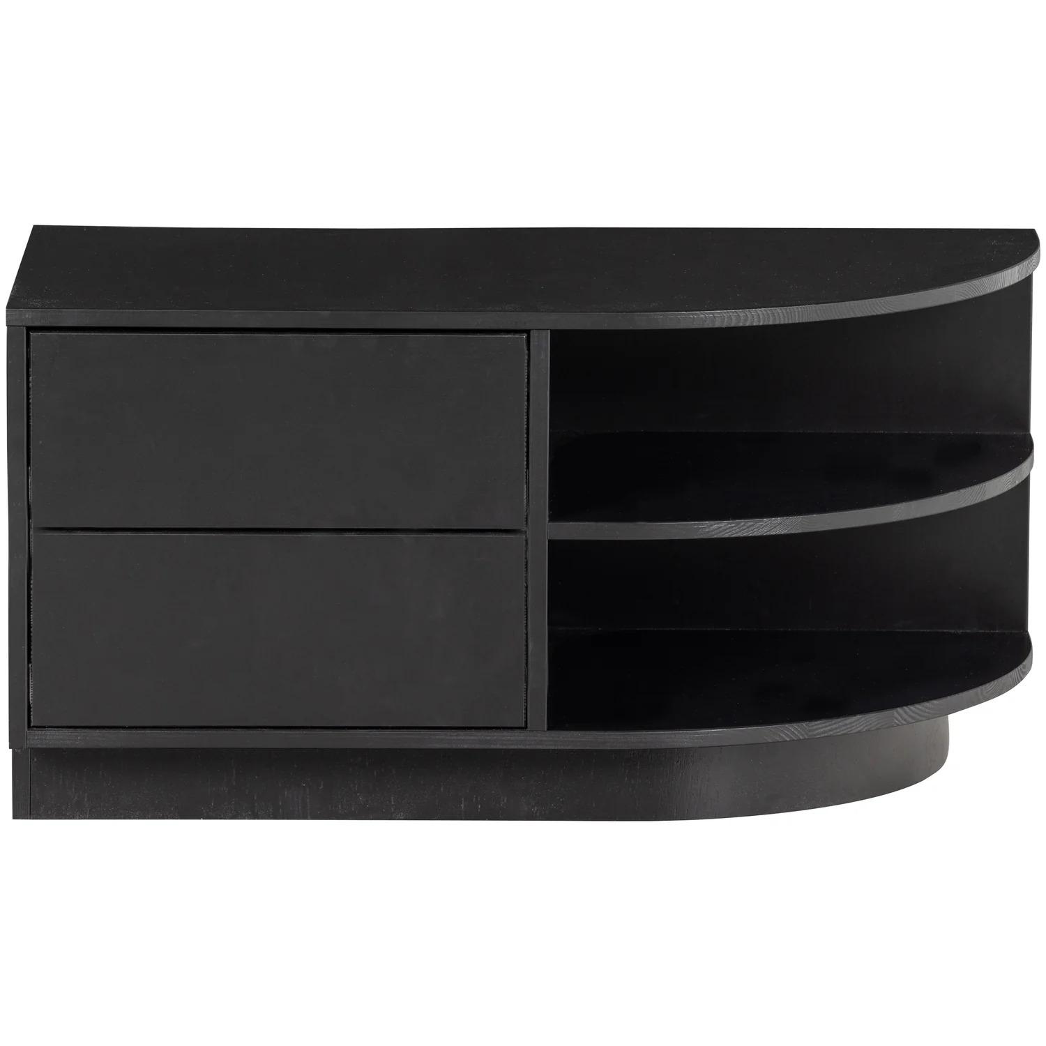8714713160518 - TV-Schrank WOOOD Finca Schränke Gr B H T 78 cm x 40 cm x 40 cm schwarz TV-Sideboards