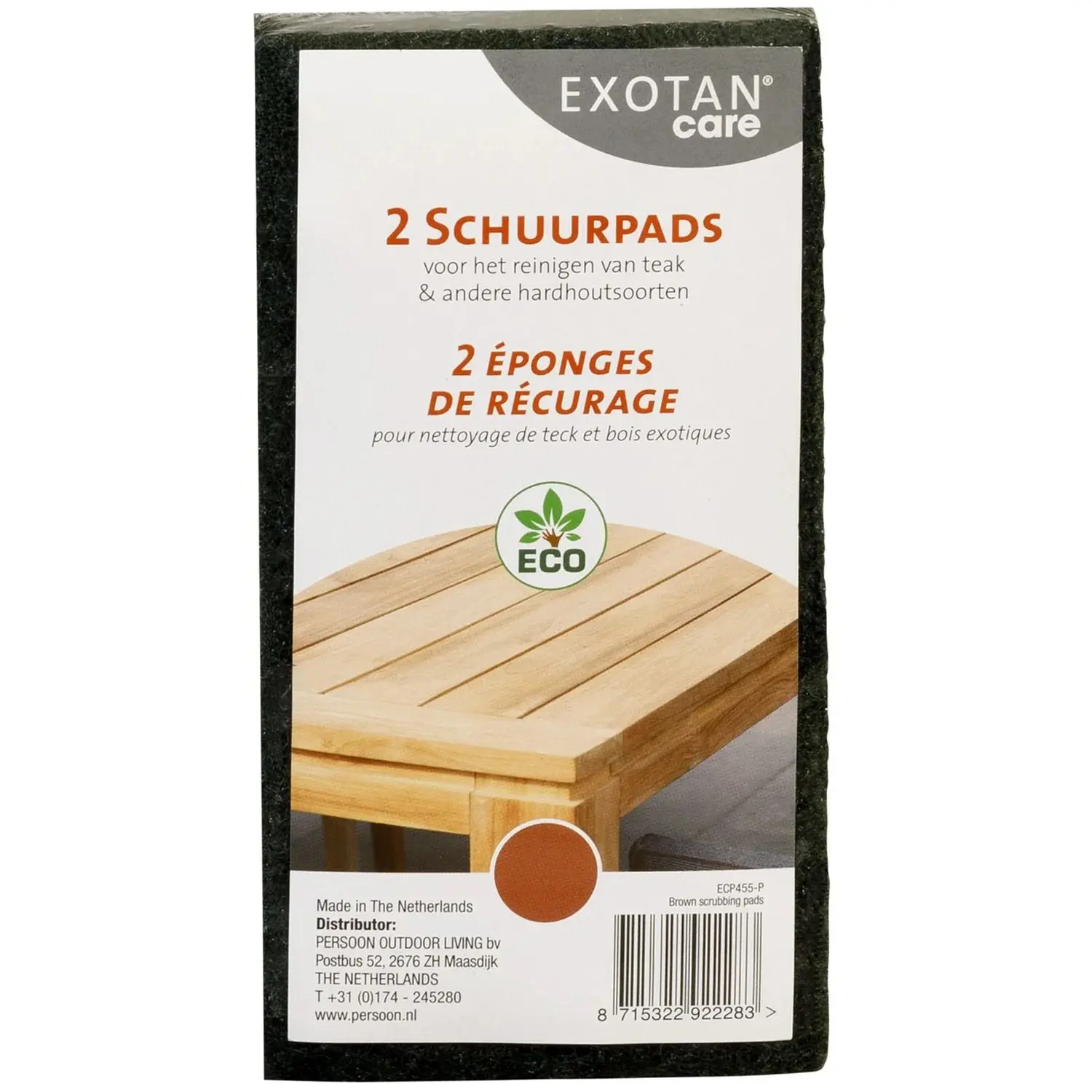 Comparer les prix de Éponge à récurer meuble de jardin Woood (x2)