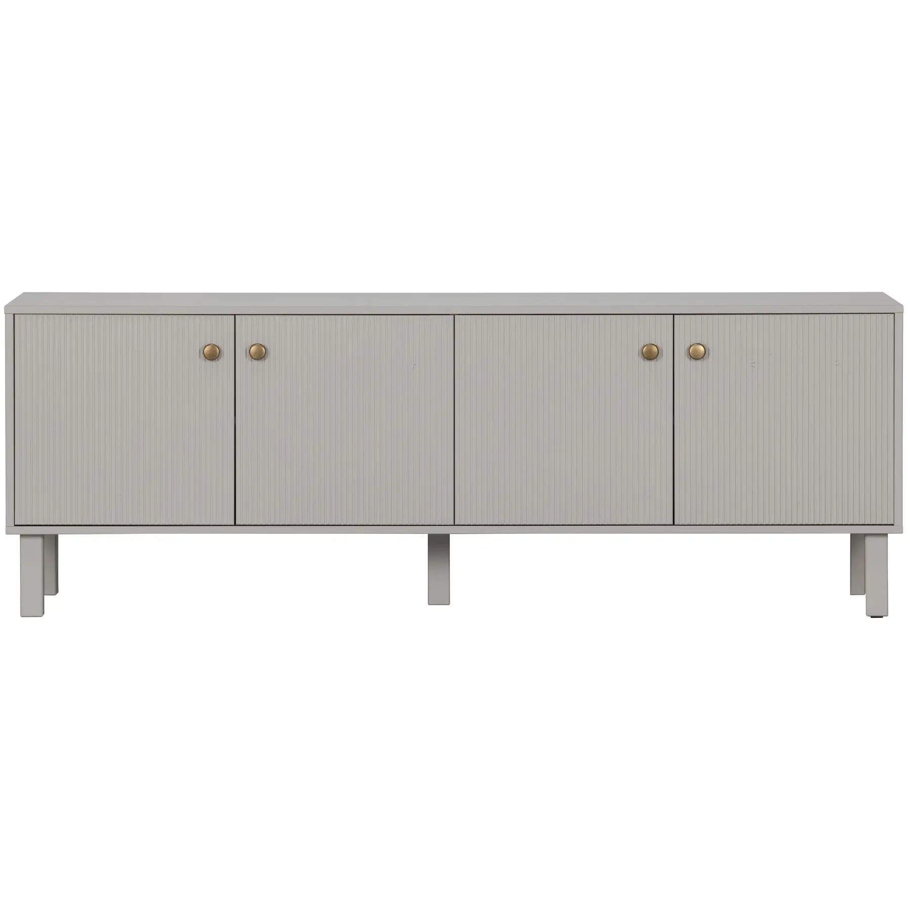 8714713147816 - TV-Schrank WOOOD Madu Tv Meubel Grenen Wolkengrijs Schränke Gr B H T 160 cm x 56 cm x 46 cm 4 St grau TV-Sideboards