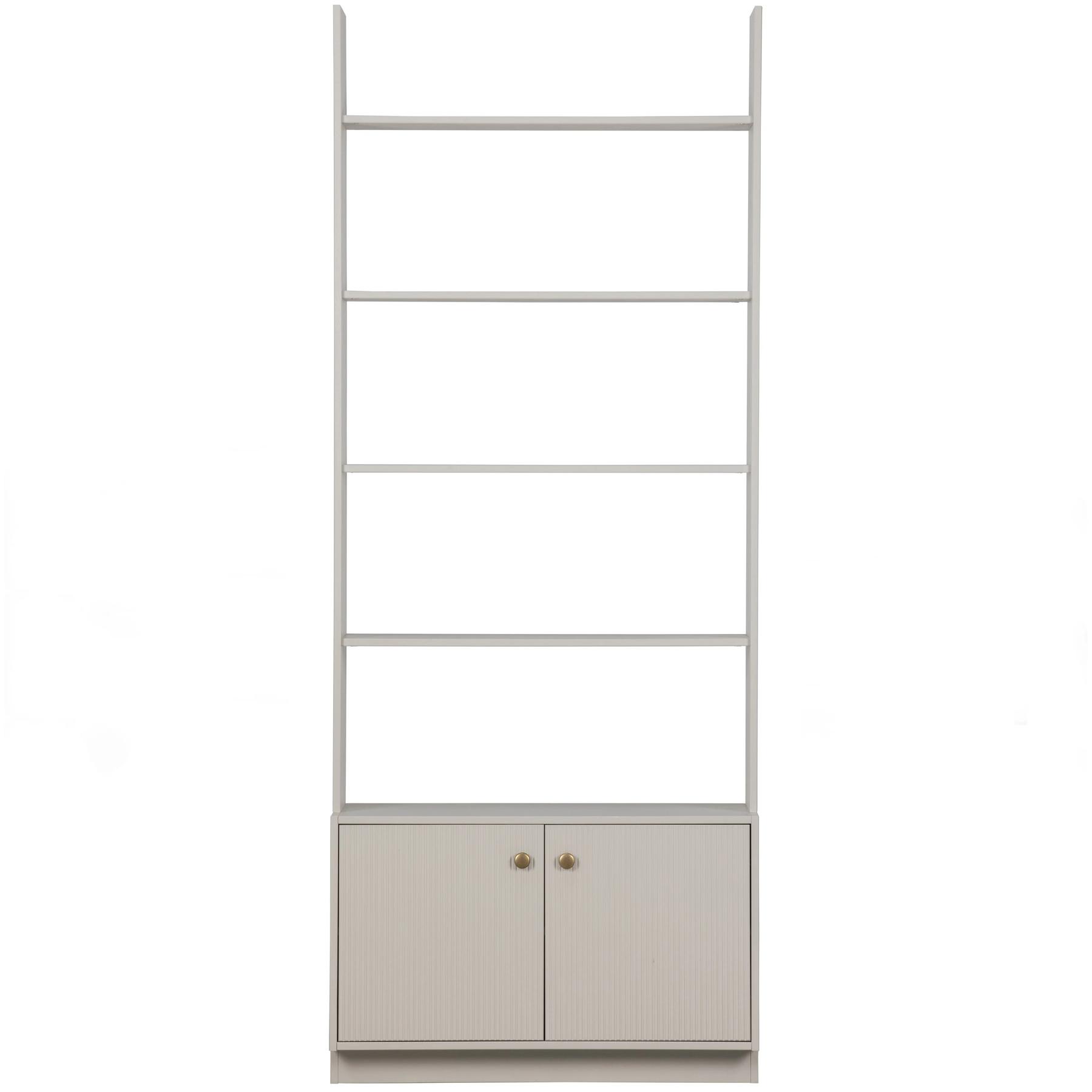 8714713147847 - Mehrzweckregal WOOOD Madu grau Regale B 80cm Holzwerkstoff Standregal aus Kiefernholz und Metall Breite 80 cm B80cm