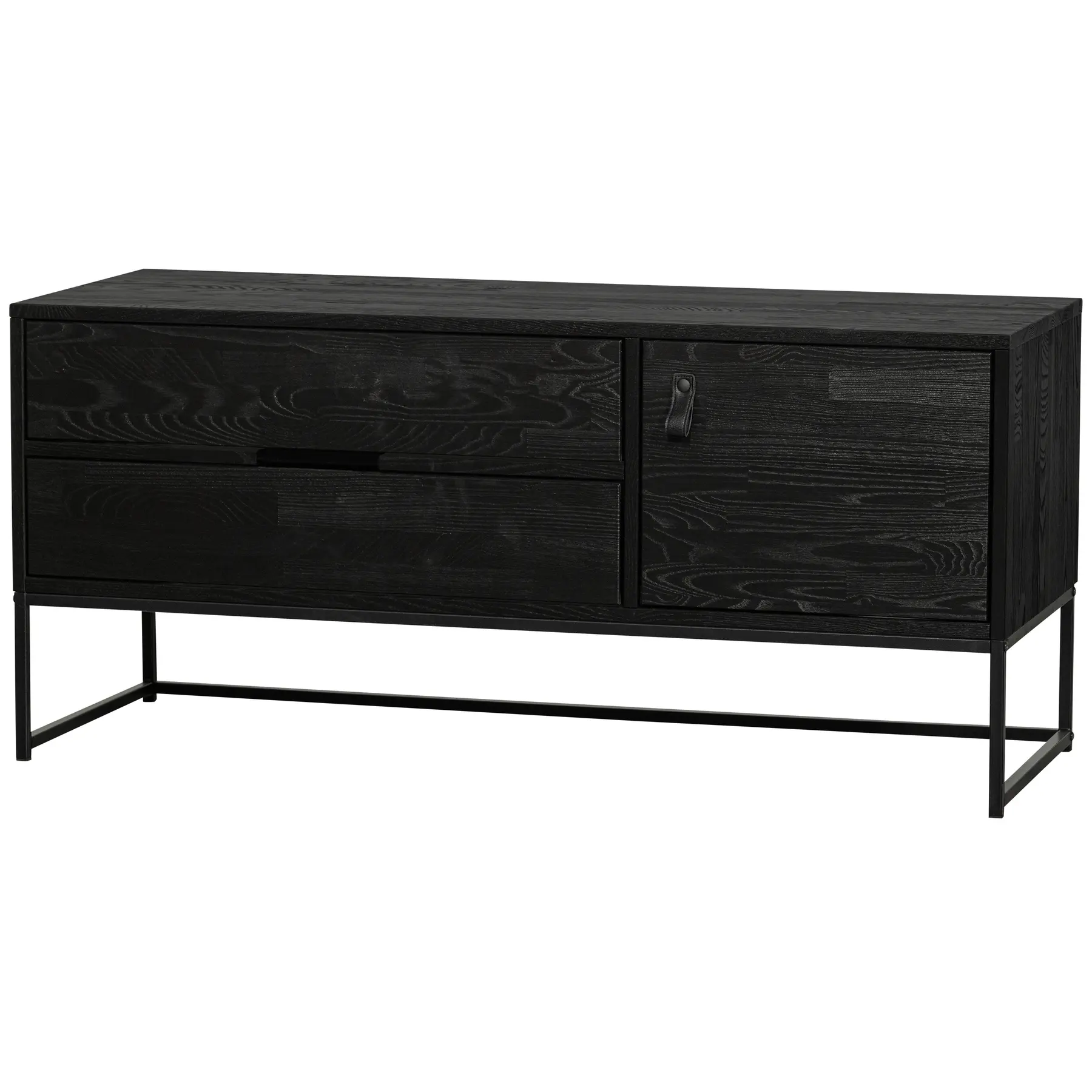 8714713197866 - TV-Schrank WOOOD Silas Schränke Gr B H T 120 cm x 55 cm x 44 cm schwarz