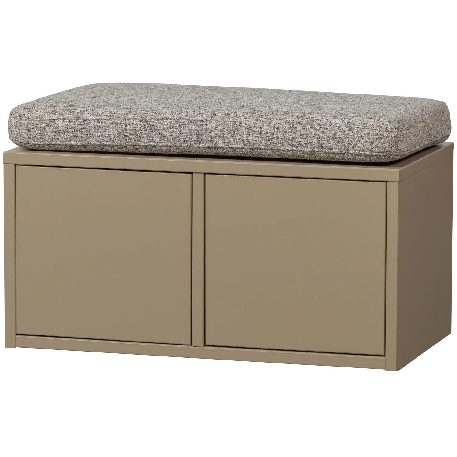 8714713201891 - Aufbewahrungshocker aus Kiefernholz mit Kissen Turner