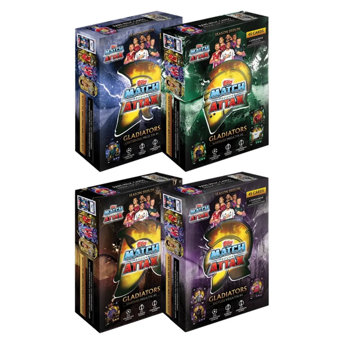 Kartenspiele World Trade and Technologies Topps Ligue Des Champions 25/26 Match Attax Tins Metal