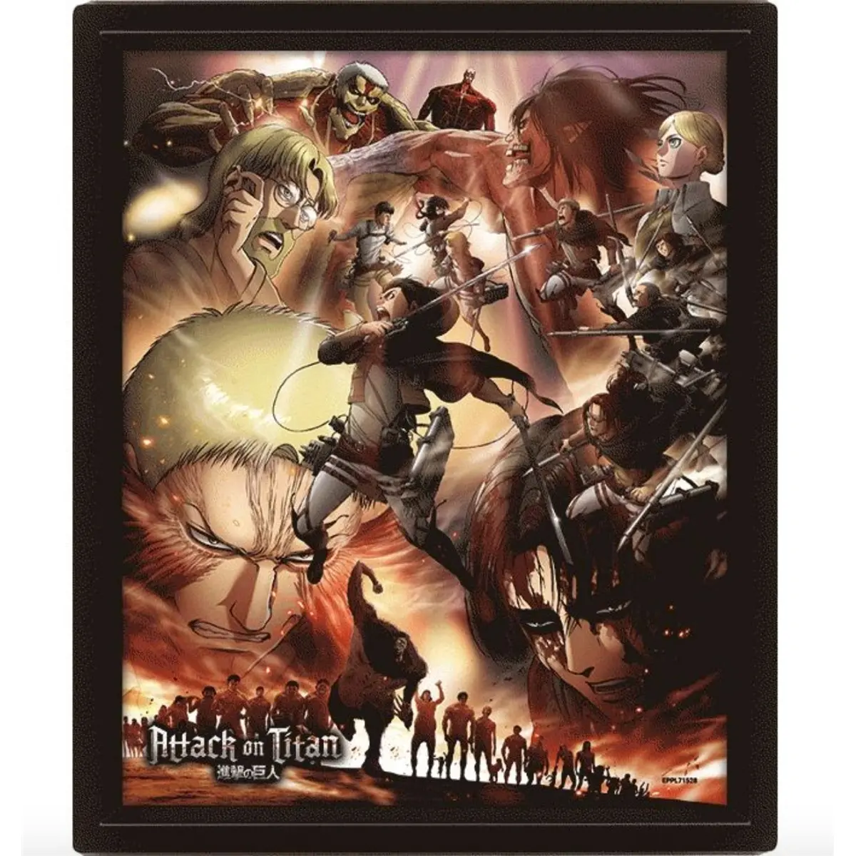 5056480359775 - - Wall Art - Attack On Titan (S3) 3D Framed - Bild