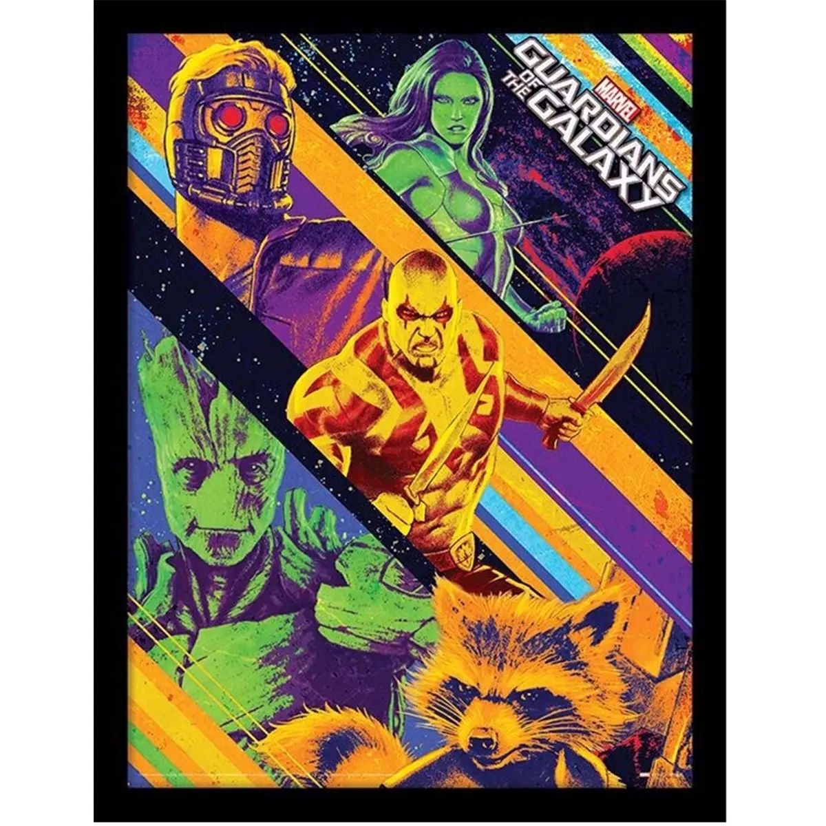 5056480340636 - Rahmen mit Leinwand für Kinder Guardians Of The Galaxy