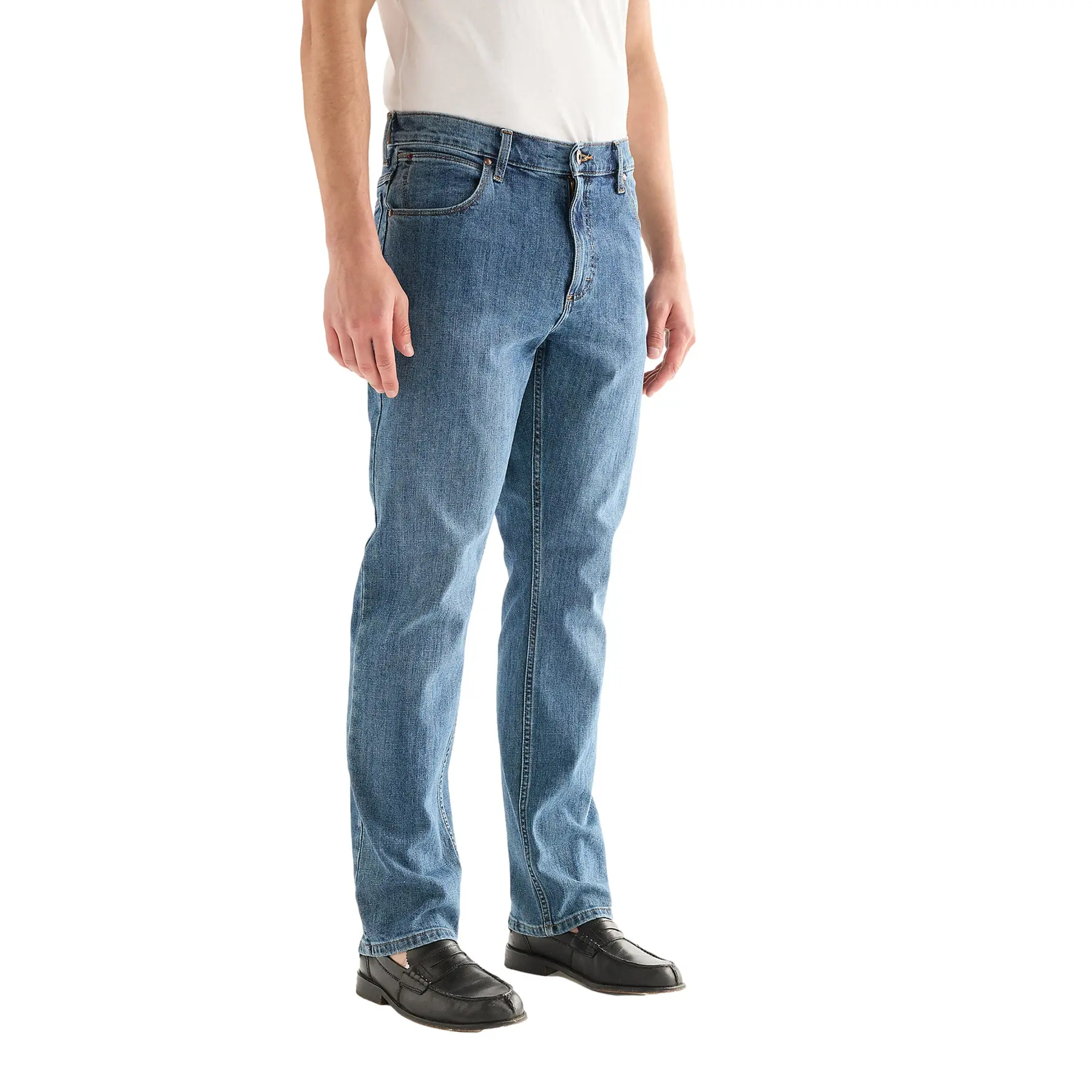 Wrangler Men's Bleu Straight Jeans