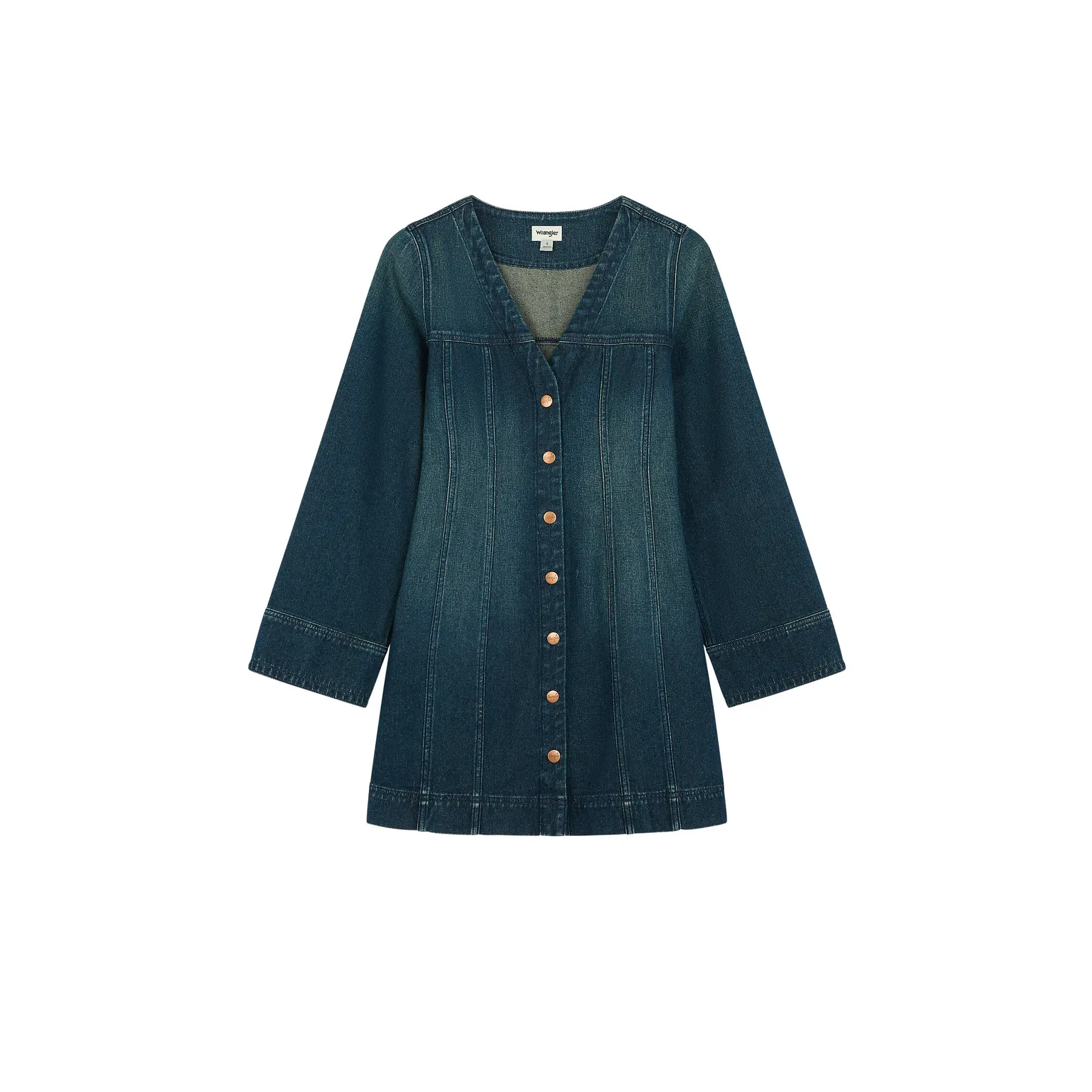 Vestito donna in denim a maniche lunghe  Saloon Shadow