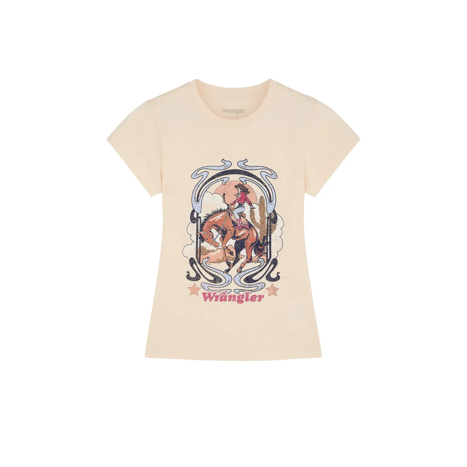 Wrangler Women's Blanc Tapered Band T-Shirt Egret