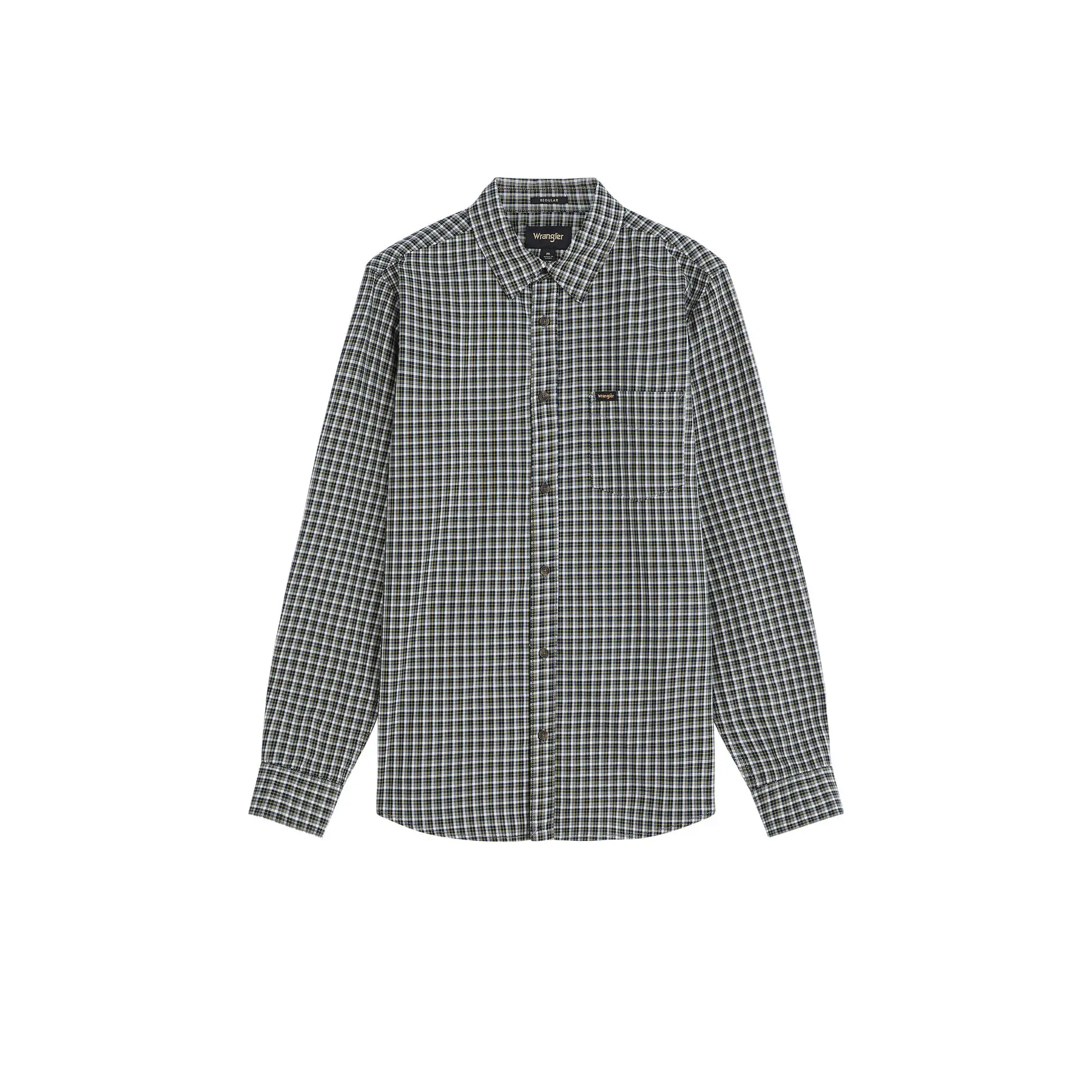 Wrangler Men's Noir Long-Sleeved Denim Shirt