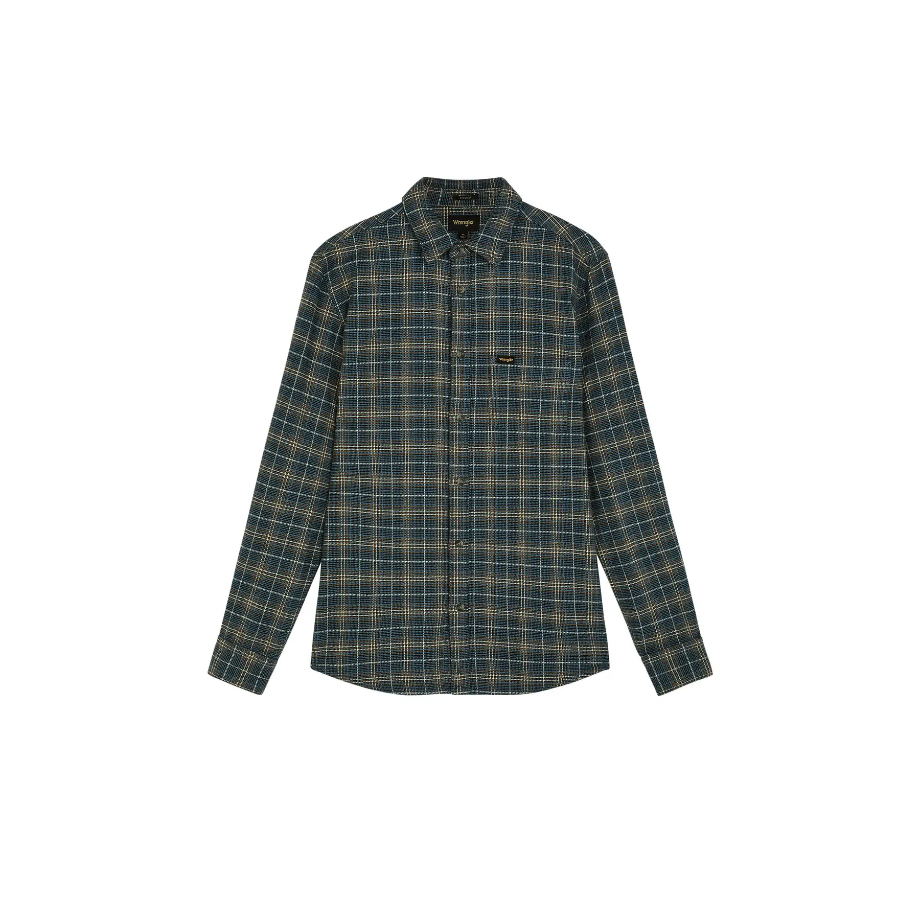 Wrangler Men's Bleu Long-Sleeved Denim Shirt