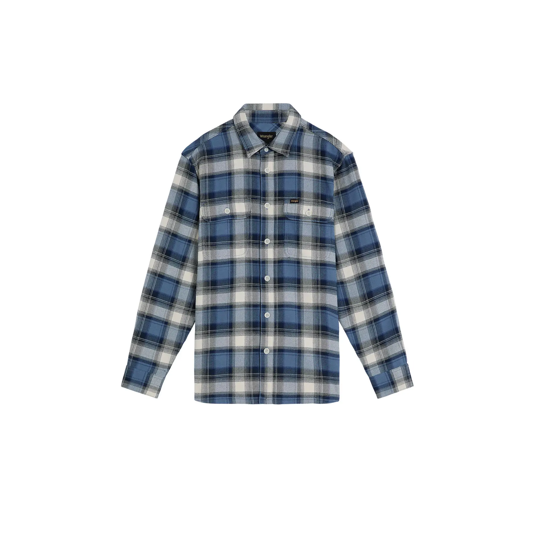 Wrangler Men's Bleu Long Sleeve Shirt Western Utility