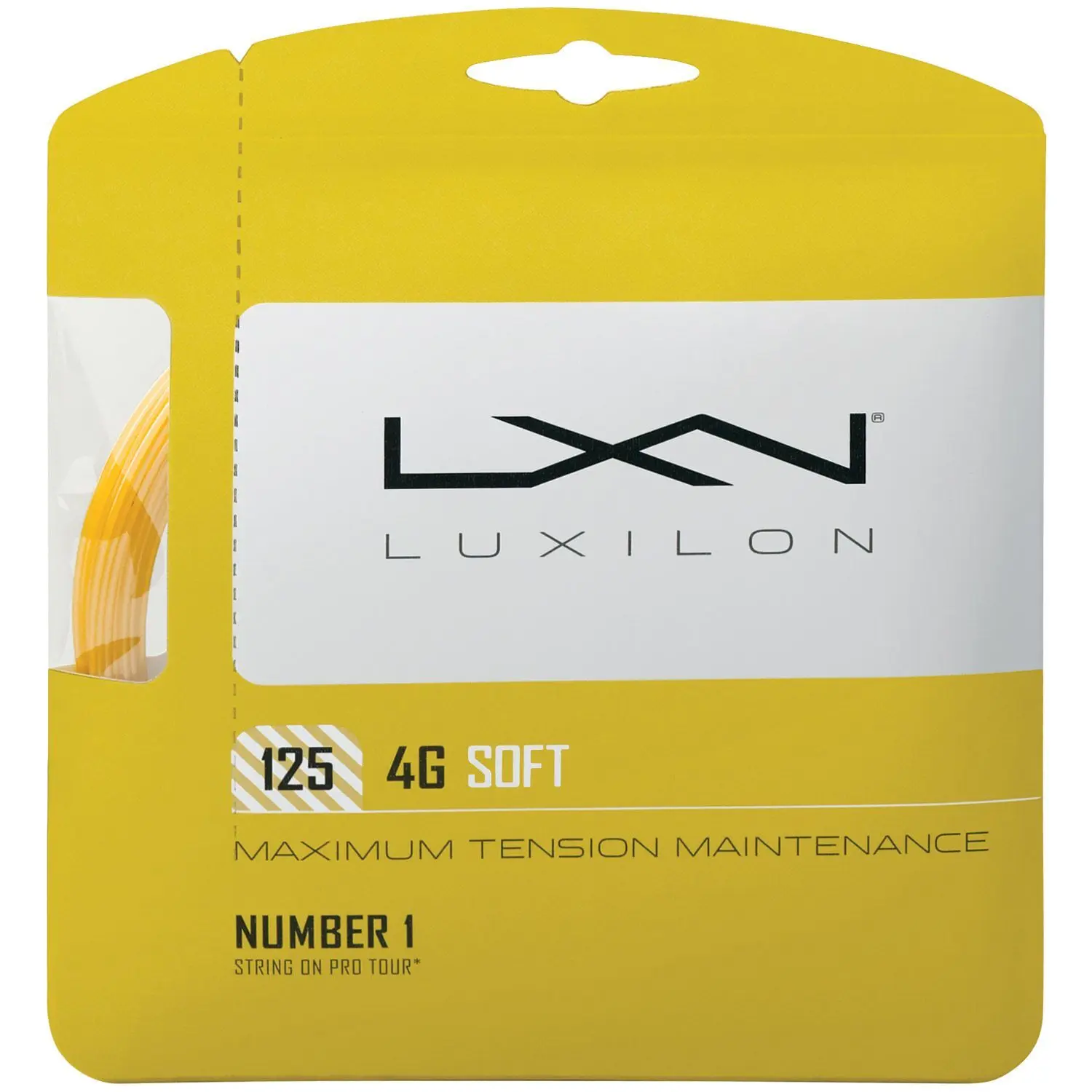 Spule weiche Tennissaiten Luxilon 4G 125 Set