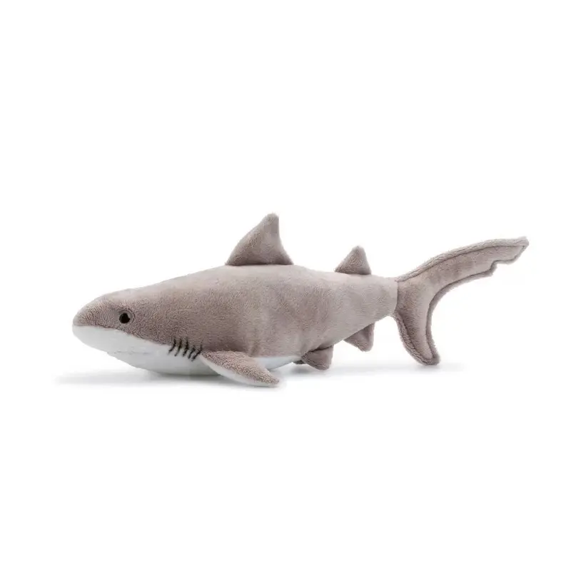8719066003468 - - Plüschtier - Weißer Hai (33cm) Haifisch Shark Kuscheltier Stofftier