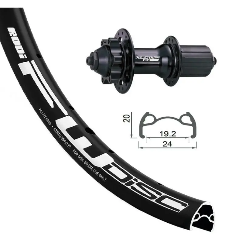 Hinterrad 6 Schrauben XLC FW-A05 Rodi Di.32T. Va.8.5 S/Oe.N.