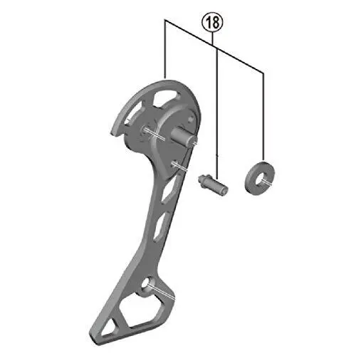 Velo Store - UK External rear derailleur plate assembly Shimano RD-RX812 | Extra 10% off with Subscription, Postage £16.79 to UK Fedex.