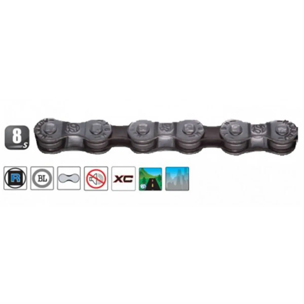Velo Store - UK Bike chain Yaban 8V (094) | Extra 10% off with Subscription, Postage £16.79 to UK Fedex.