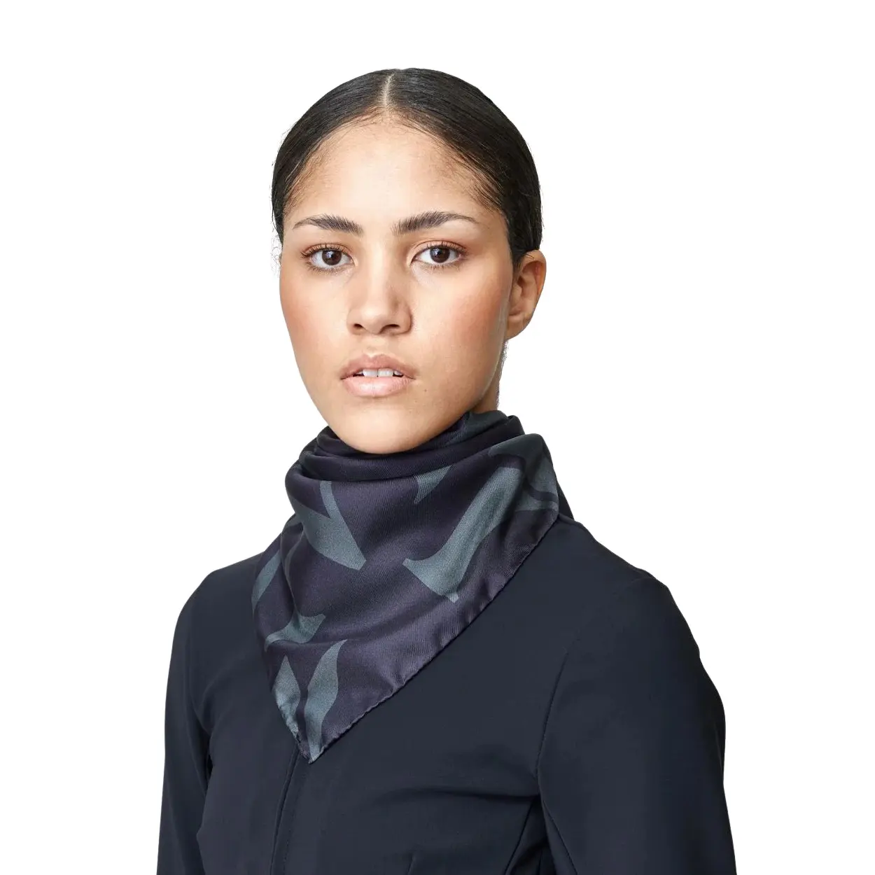 Yagya Bleu Woman Foulard Monogram Silk