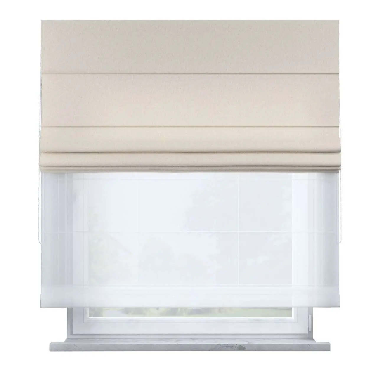 5902582071964 - Römische Jalousie aus Voile und Stoff Duo II