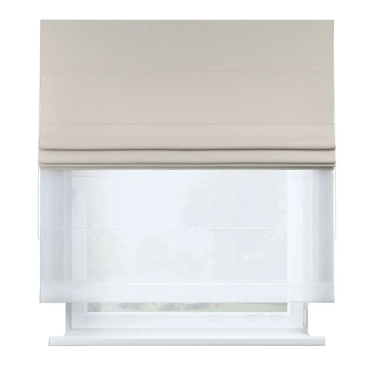 5902582072022 - Römische Jalousie aus Voile und Stoff Duo II