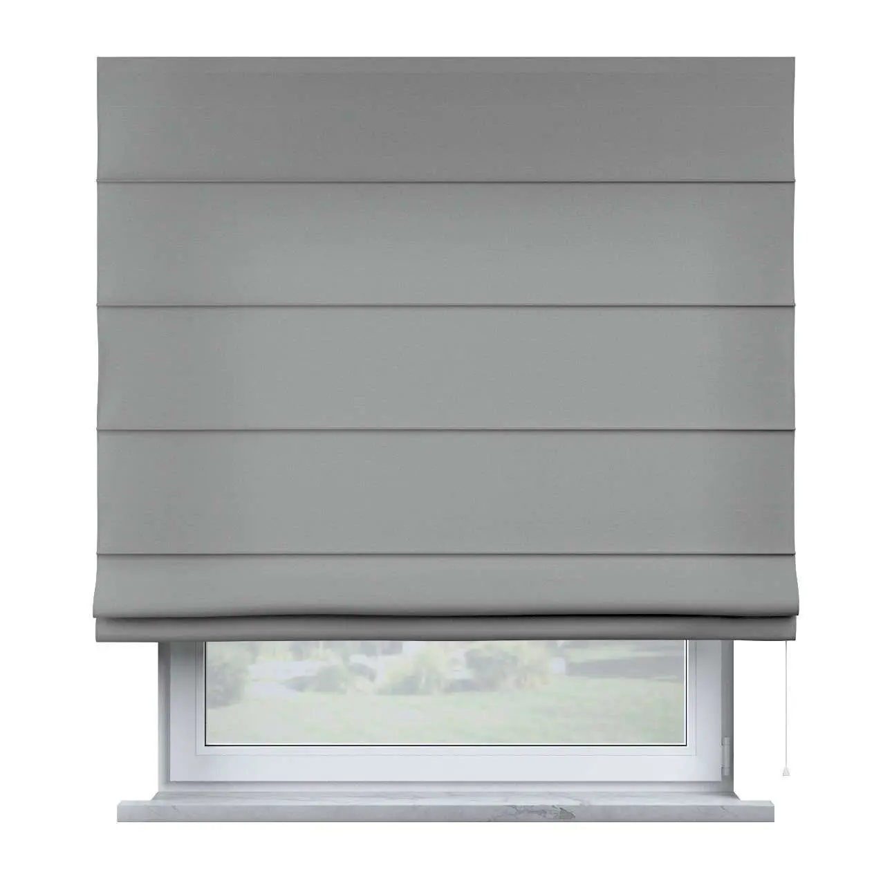 5902117003187 - Dekoria Raffrollo Capri Stoff Loneta grau 80 × 170 cm