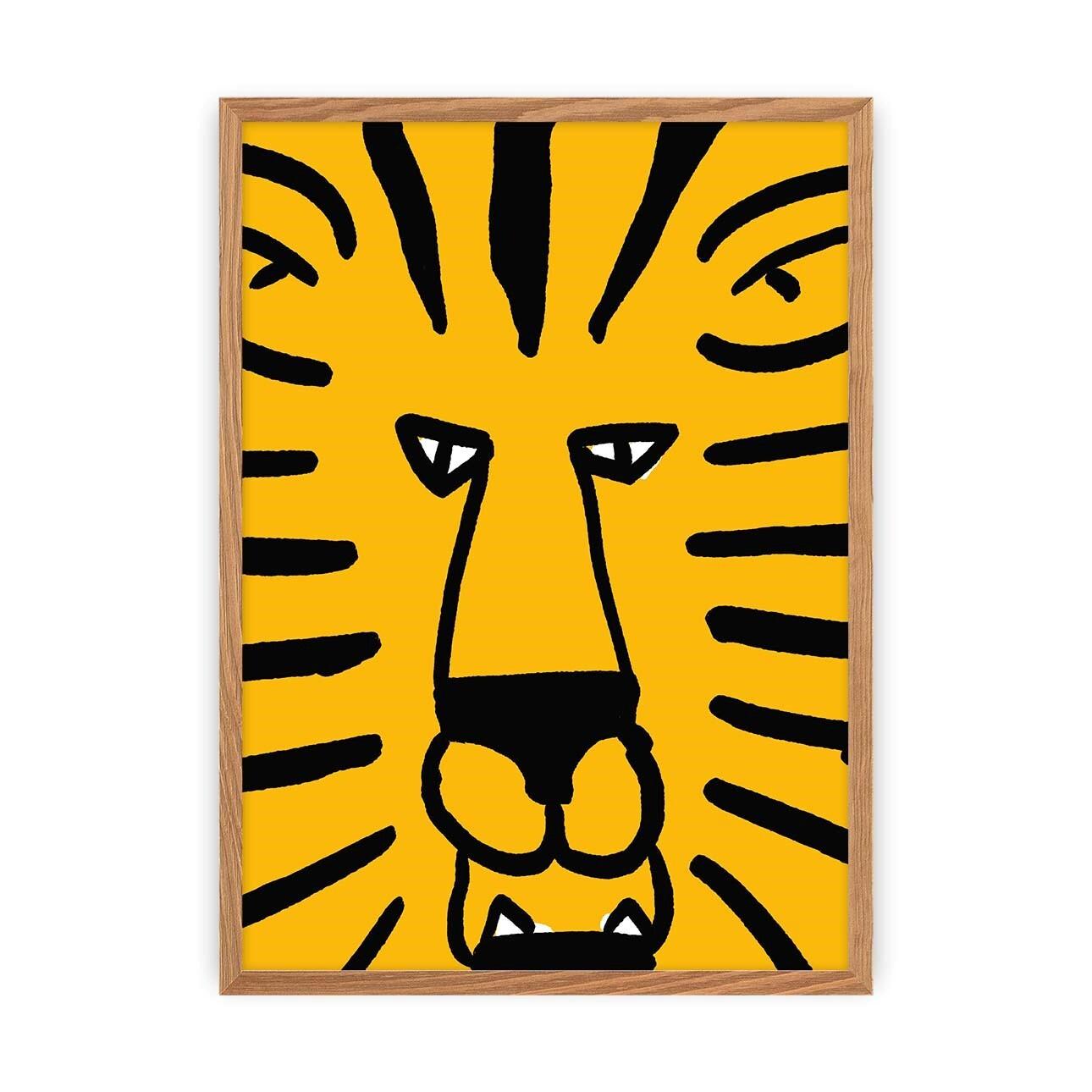 5902582126558 - Fototafel eines Tigers Yellow Tipi