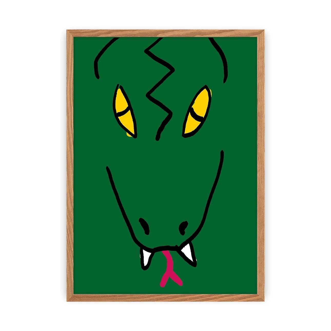 5902582126565 - Gemälde Bild einer Schlange Yellow Tipi