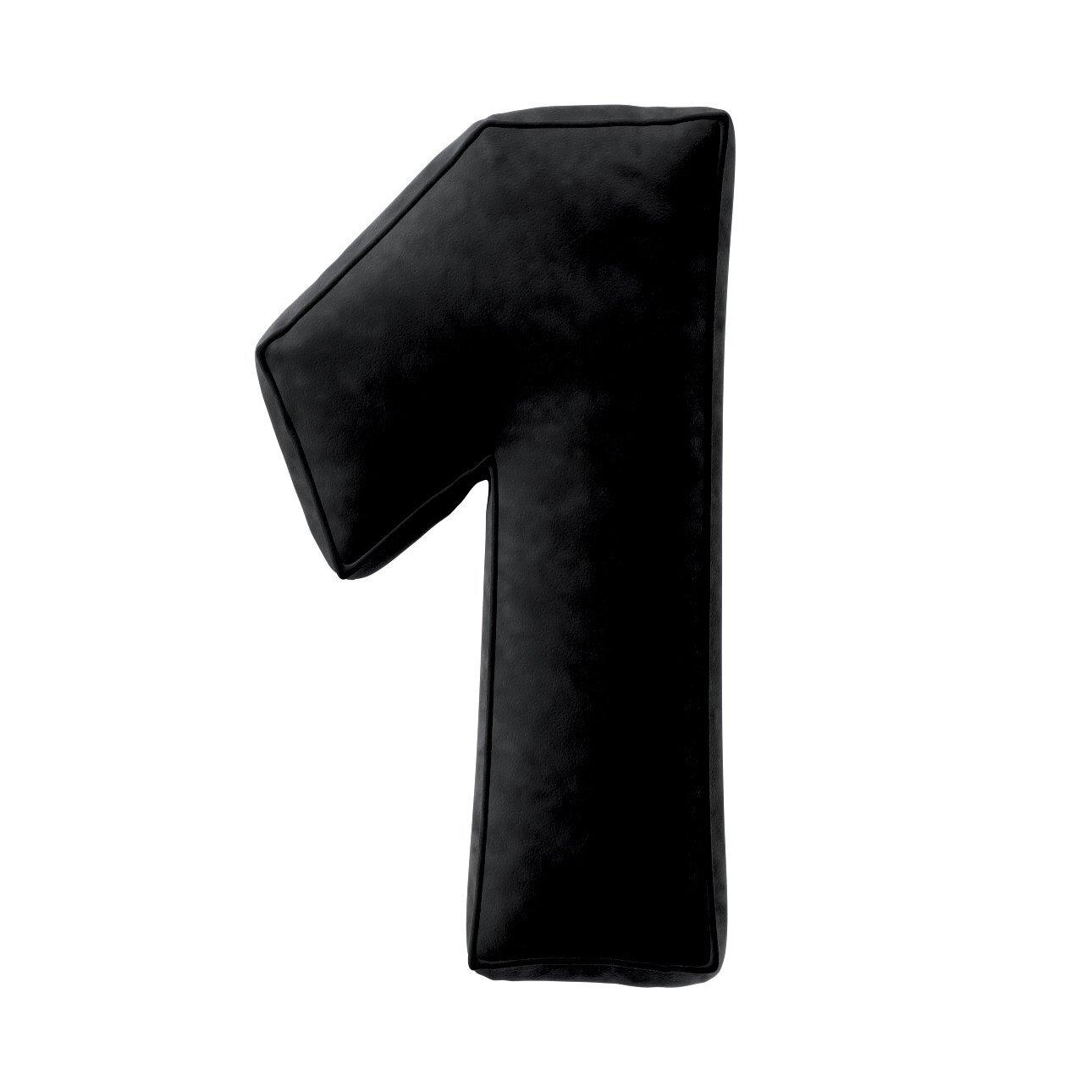 5902582148369 - Kissen Zahl 1 aus Samt Yellow Tipi