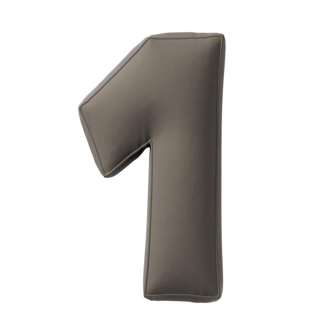 5902582148567 - Kissen Zahl 1 aus Samt Yellow Tipi