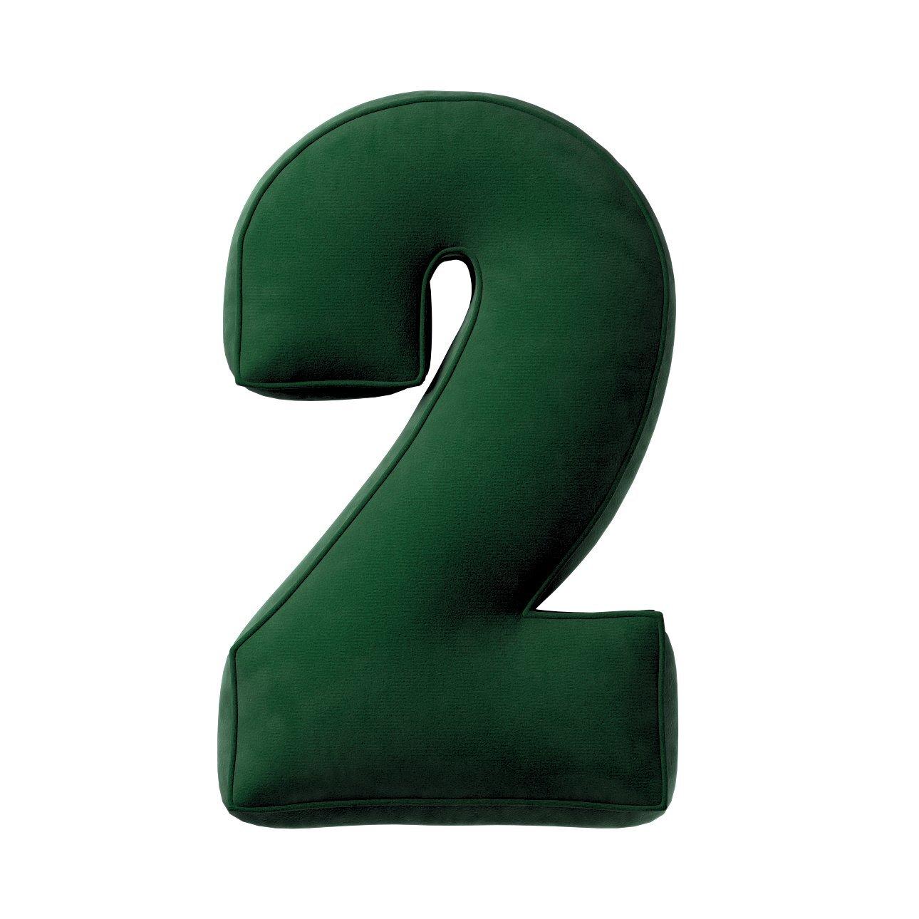 5902582147973 - Kissen Zahl 2 aus Samt Yellow Tipi