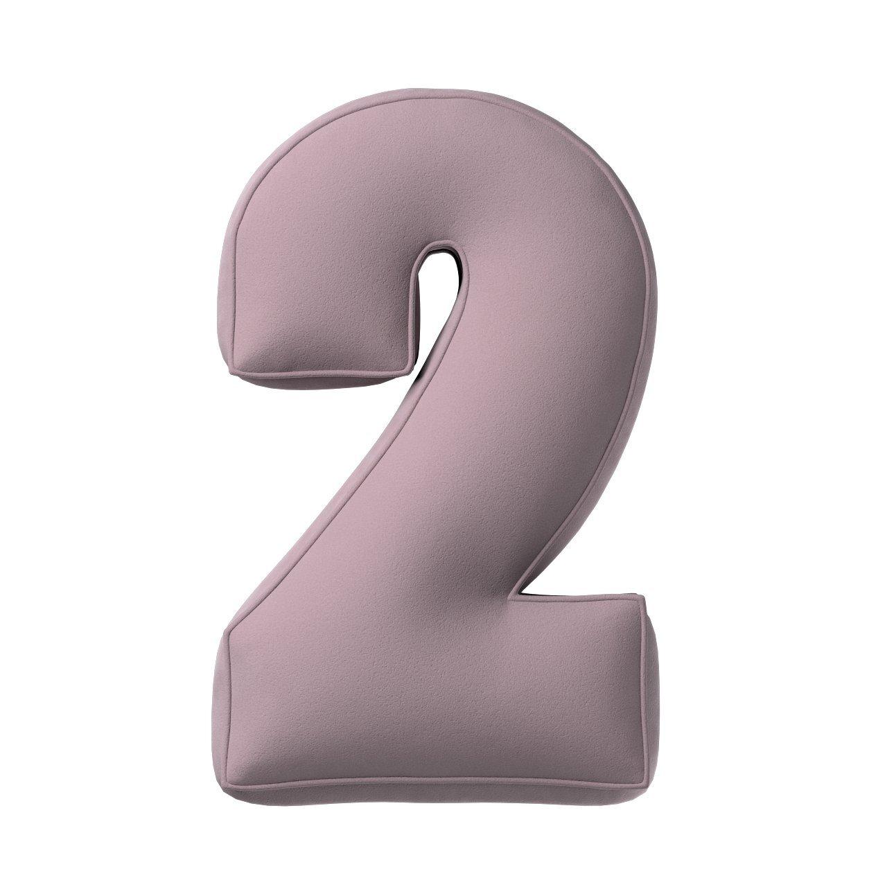 5902582148079 - Kissen Zahl 2 aus Samt Yellow Tipi