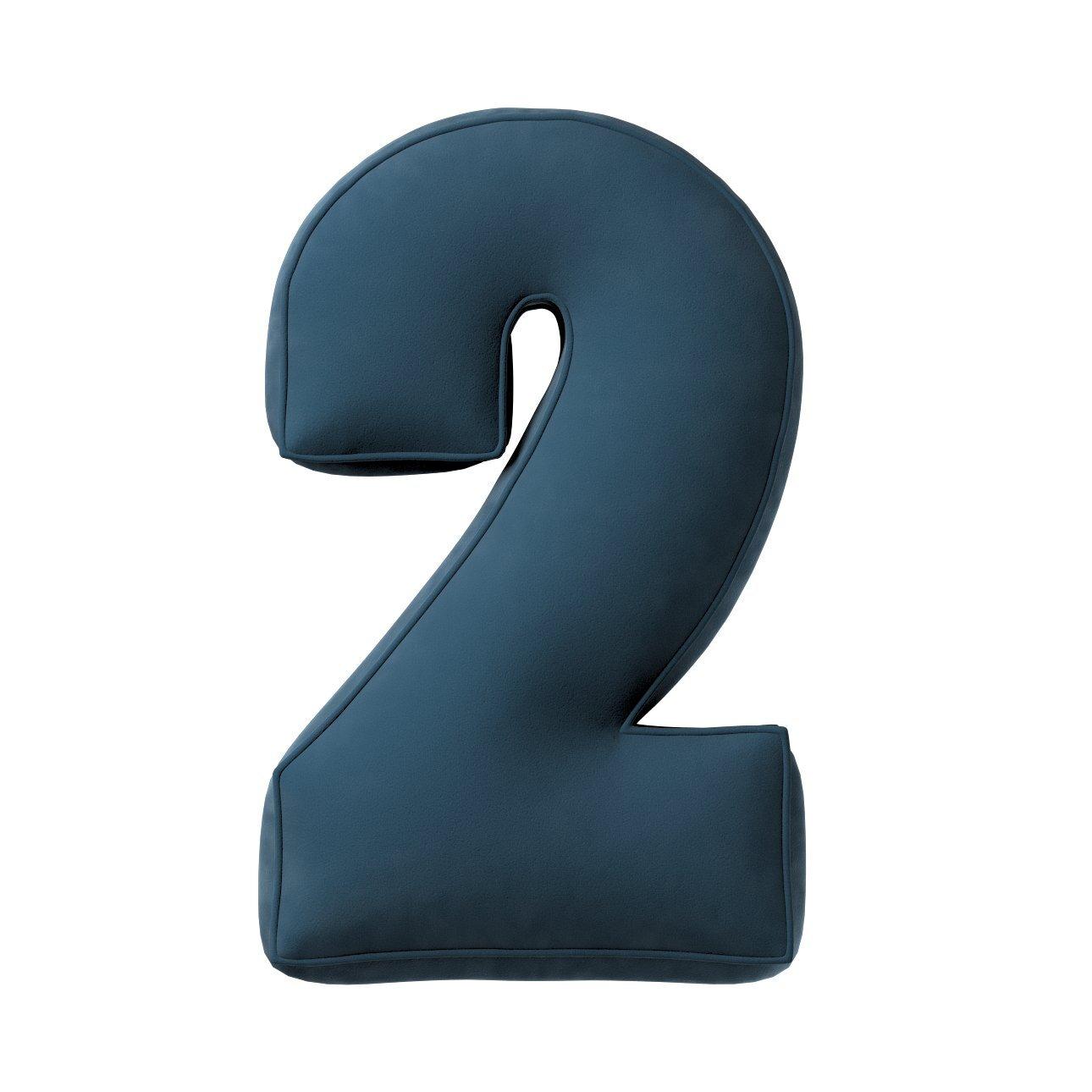 5902582148277 - Kissen Zahl 2 aus Samt Yellow Tipi