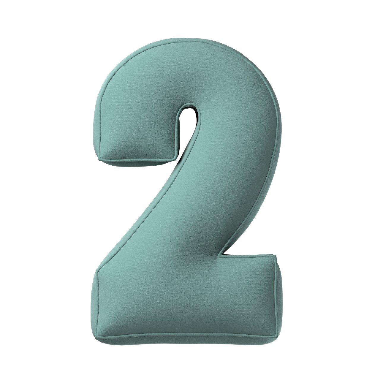 5902582148475 - Kissen Zahl 2 aus Samt Yellow Tipi