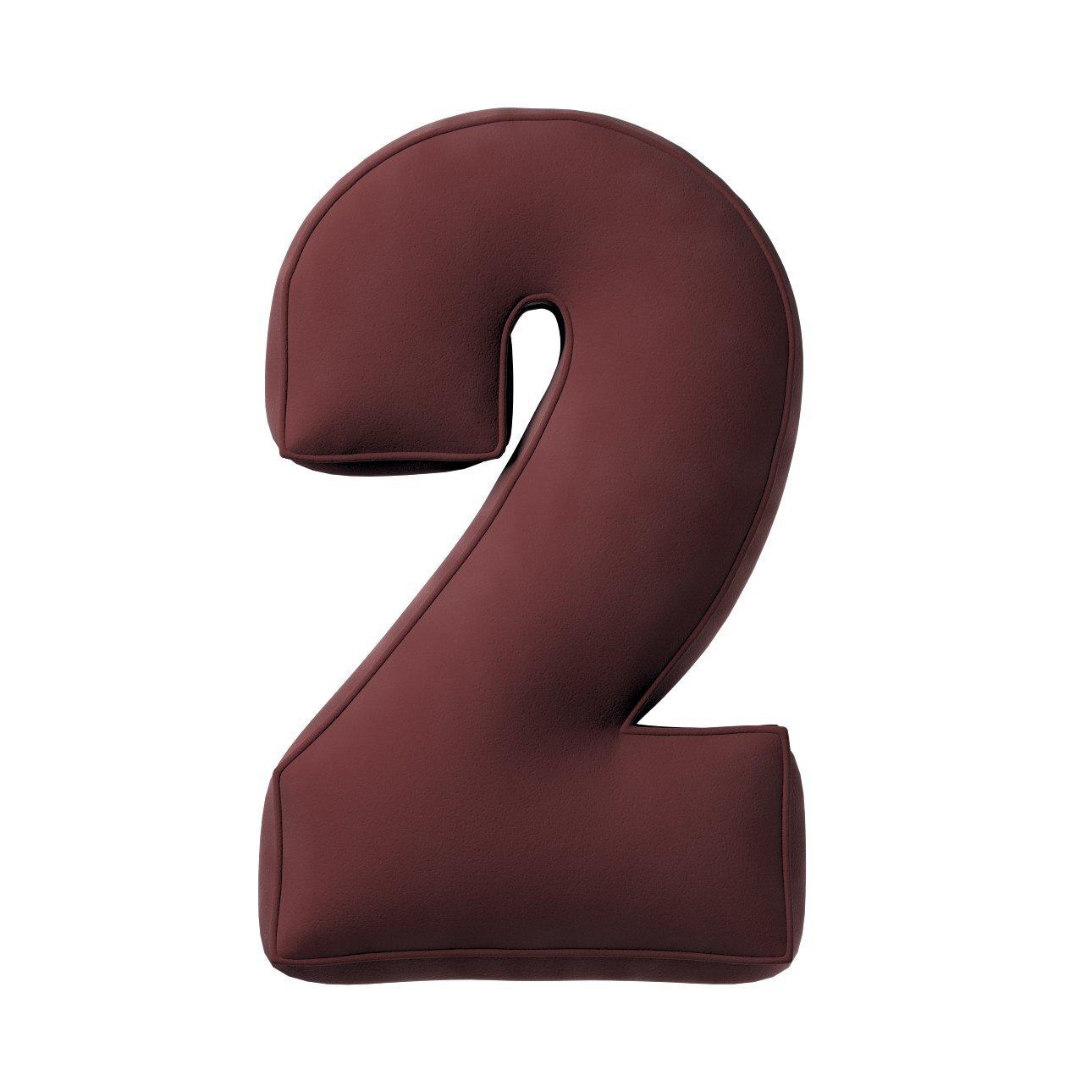 5902582148871 - Kissen Zahl 2 aus Samt Yellow Tipi