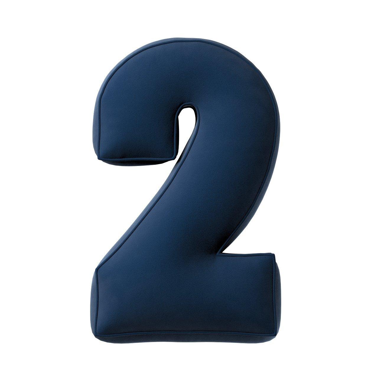 5902582149076 - Kissen Zahl 2 aus Samt Yellow Tipi