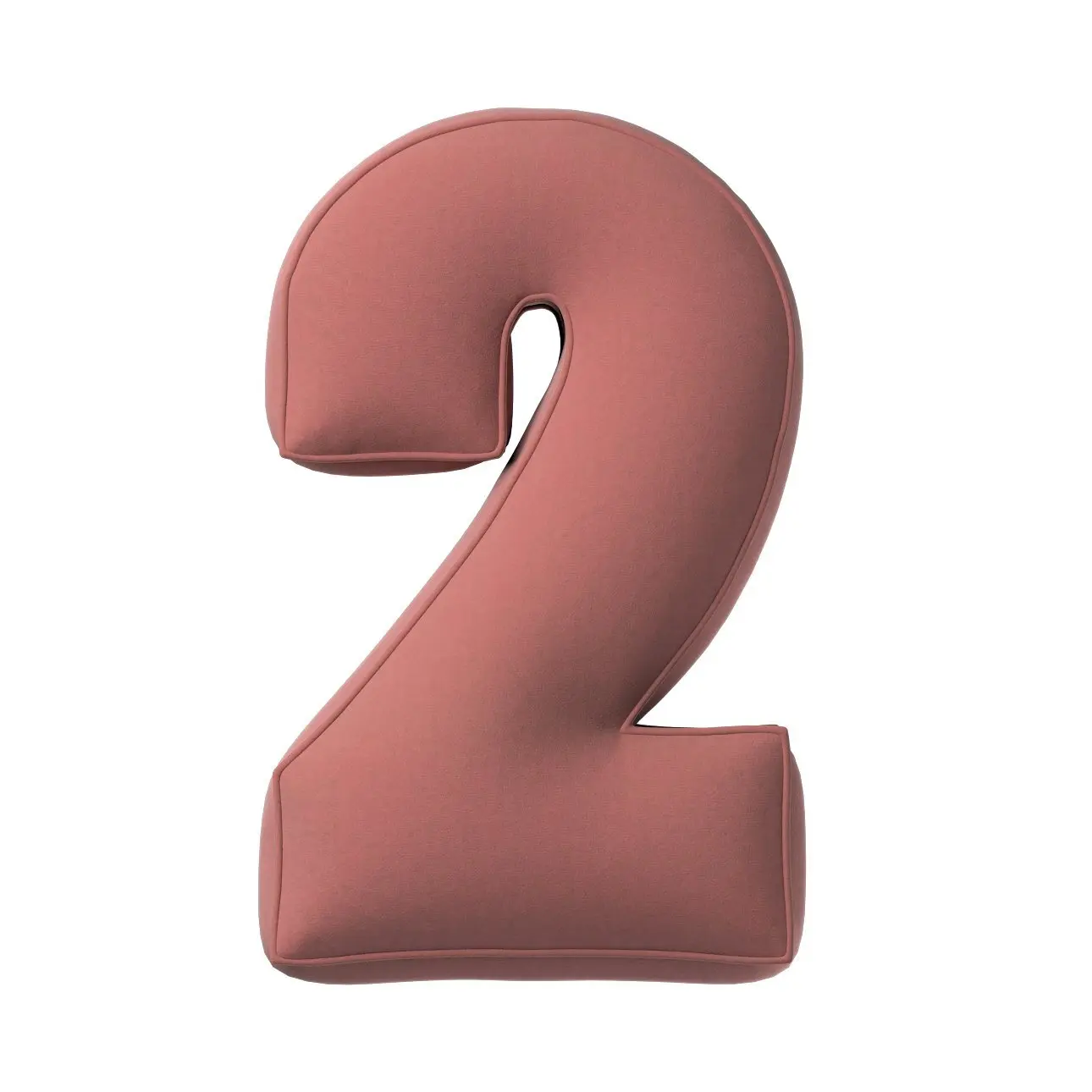 5902582149175 - Kissen Zahl 2 aus Samt Yellow Tipi