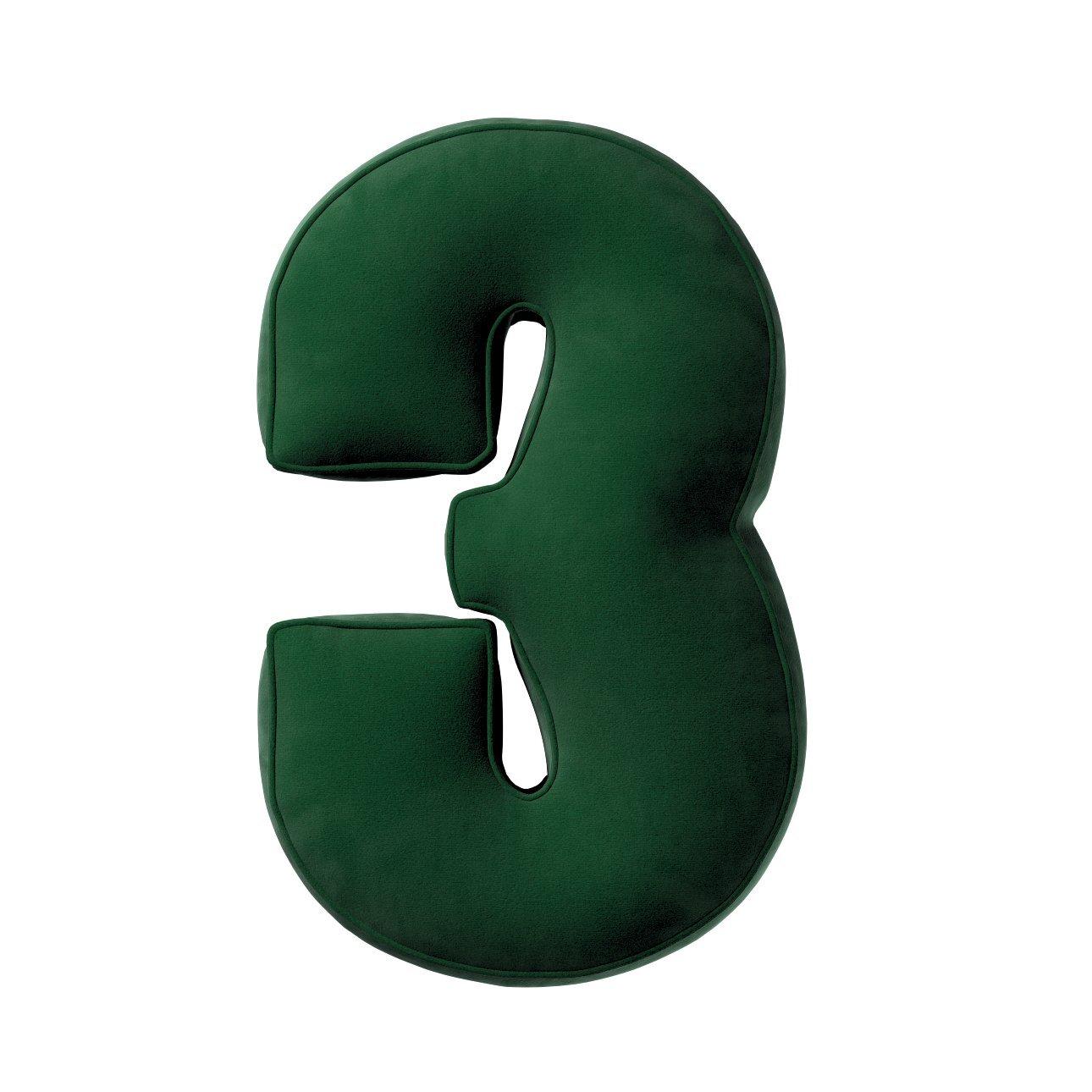 5902582147980 - Kissen Zahl 3 aus Samt Yellow Tipi