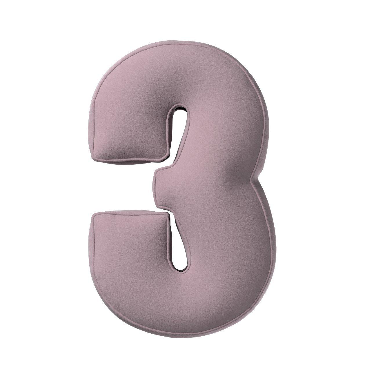 5902582148086 - Kissen Zahl 3 aus Samt Yellow Tipi