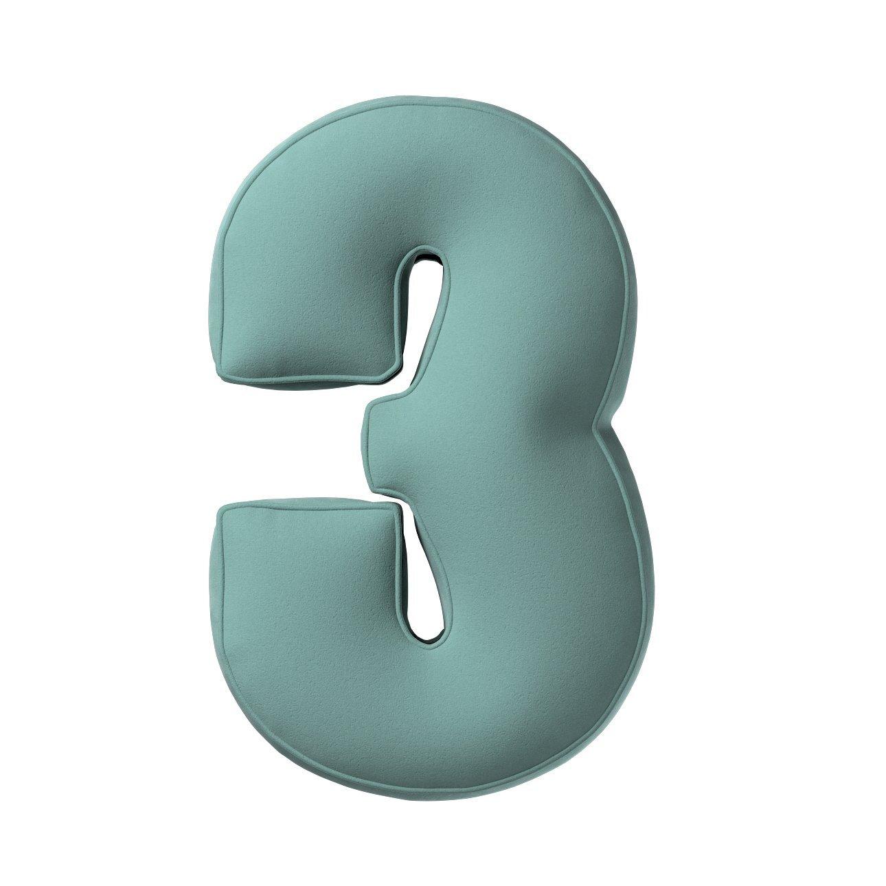 5902582148482 - Kissen Zahl 3 aus Samt Yellow Tipi