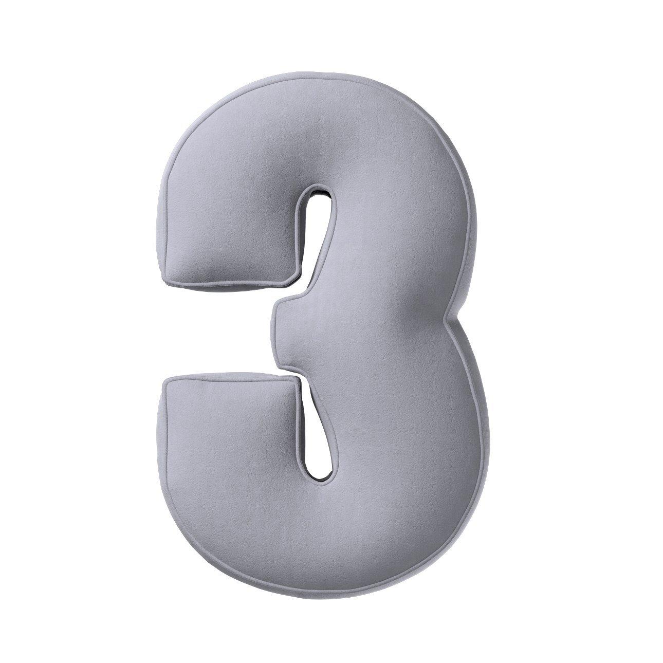 5902582148789 - Kissen Zahl 3 aus Samt Yellow Tipi