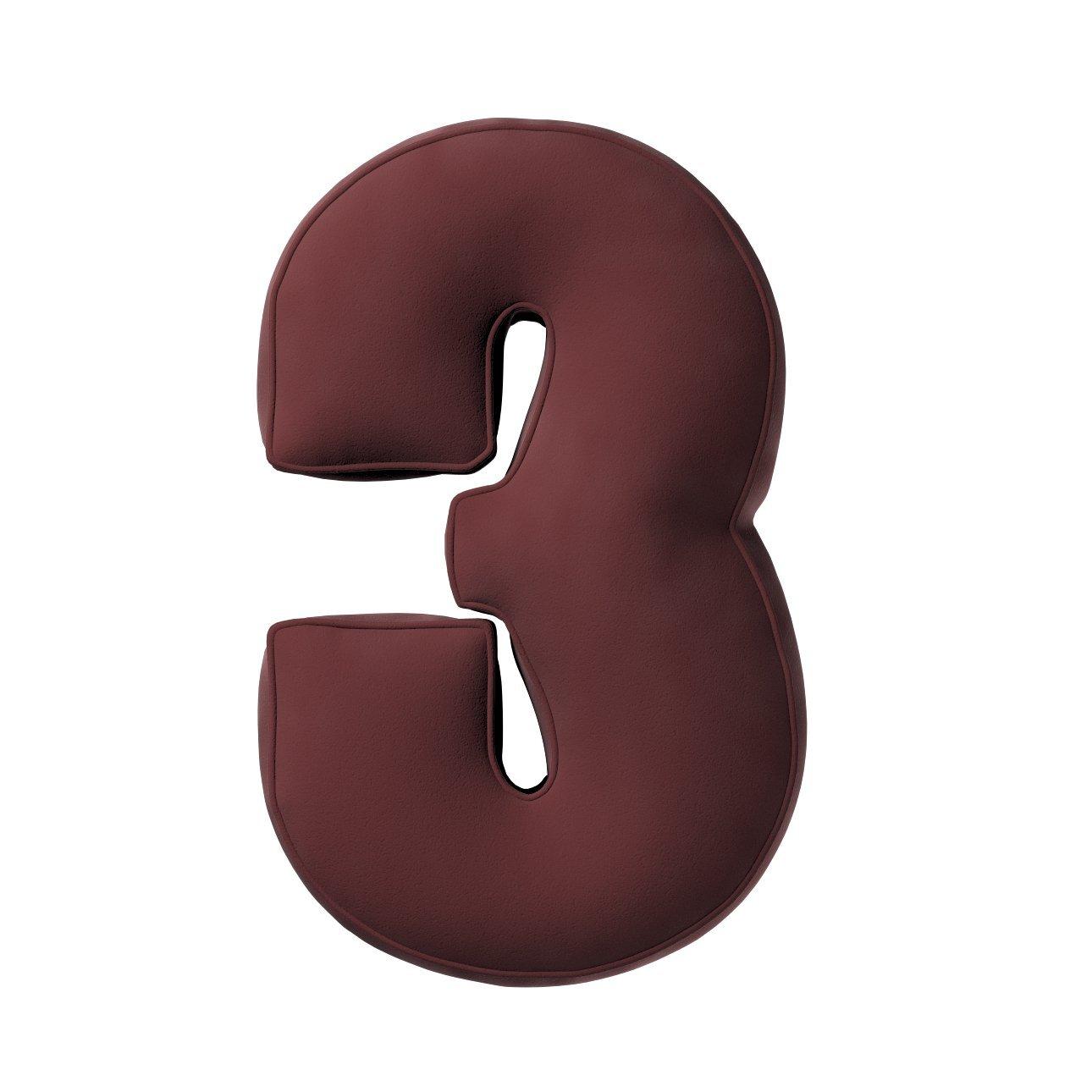 5902582148888 - Kissen Zahl 3 aus Samt Yellow Tipi