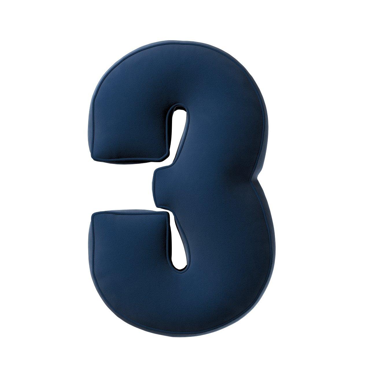 5902582149083 - Kissen Zahl 3 aus Samt Yellow Tipi