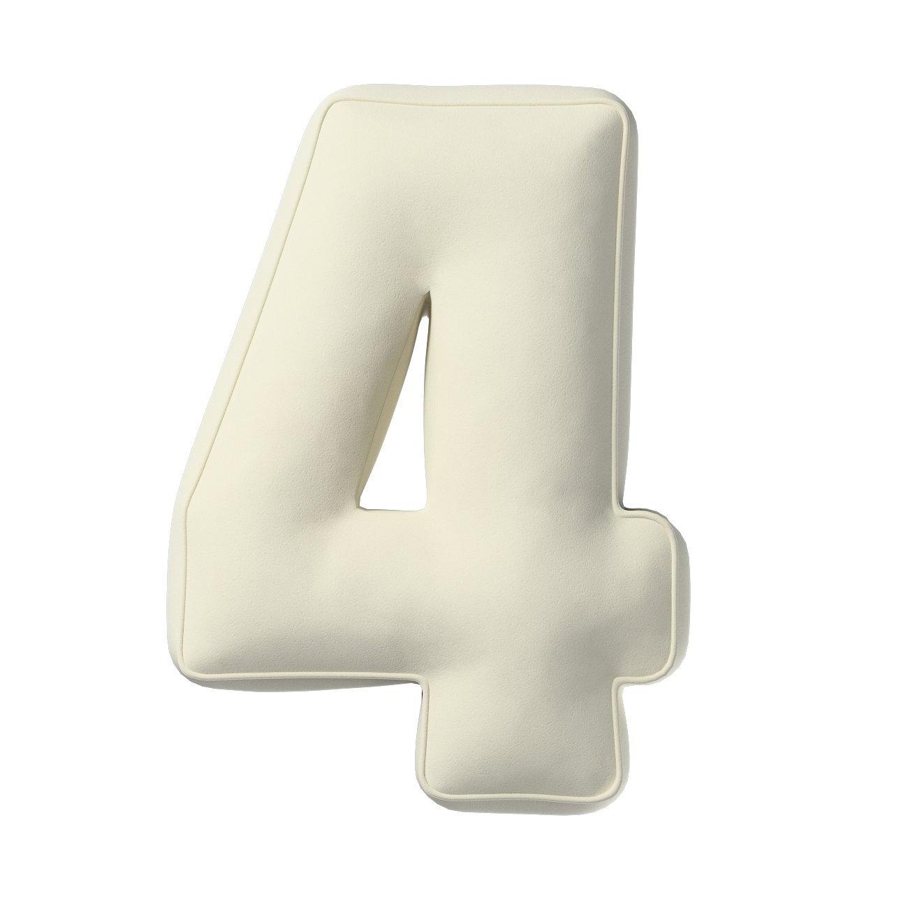 5902582147799 - Kissen Zahl 4 aus Samt Yellow Tipi