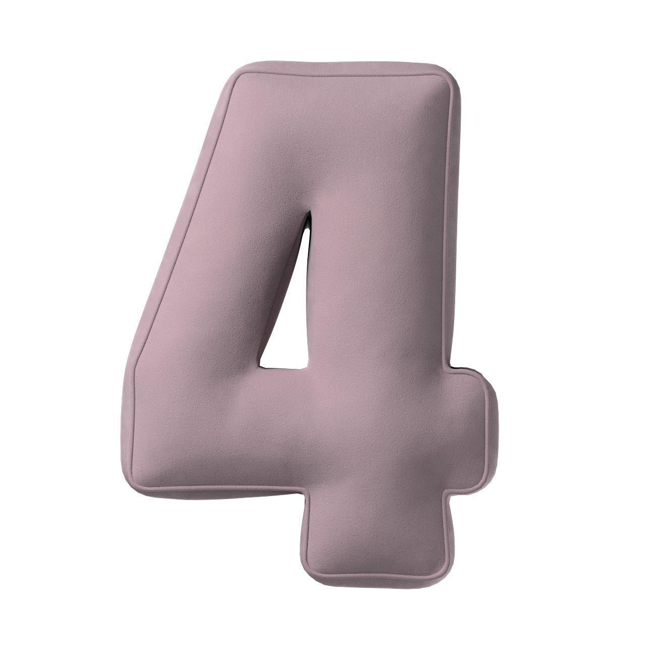 5902582148093 - Kissen Zahl 4 aus Samt Yellow Tipi