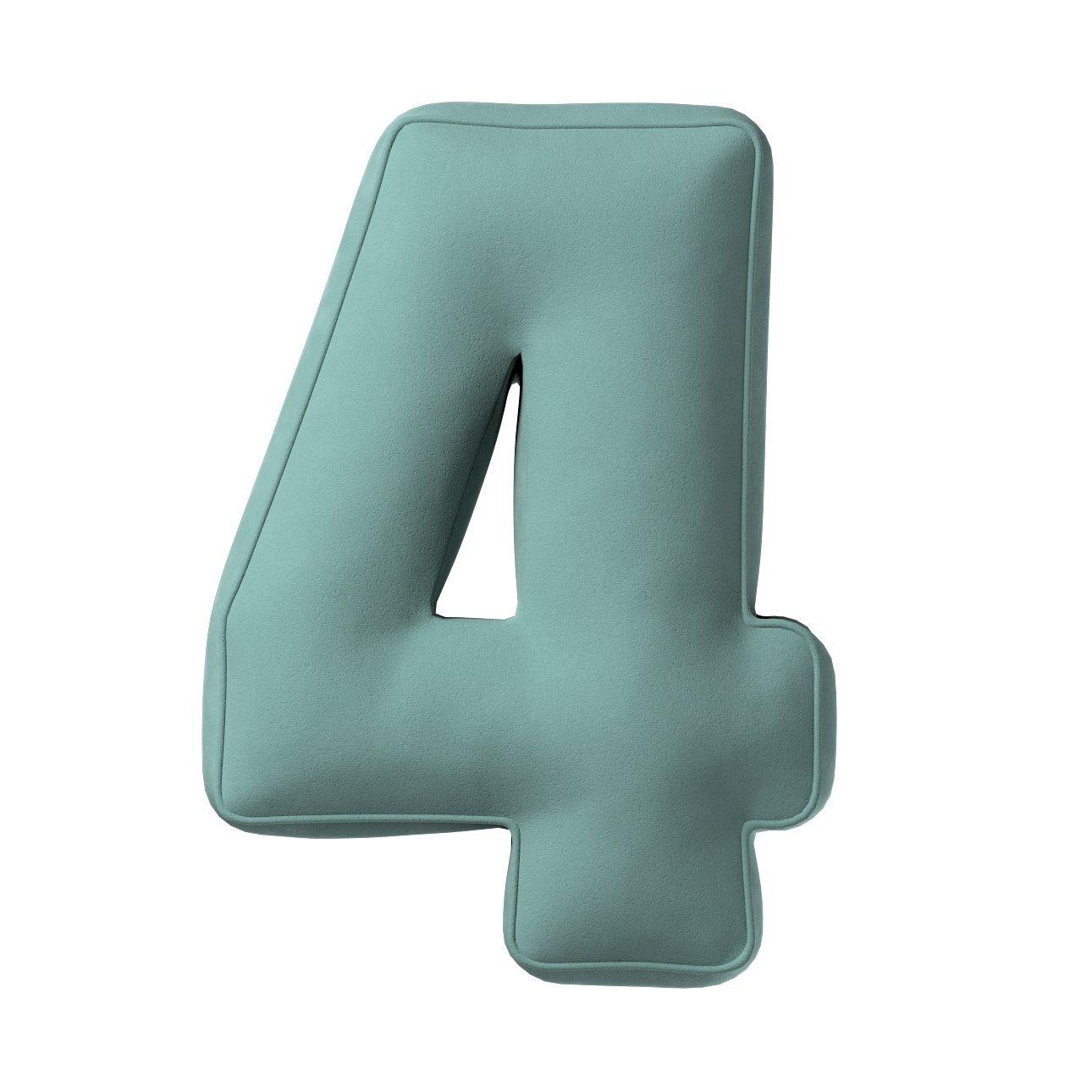 5902582148499 - Kissen Zahl 4 aus Samt Yellow Tipi