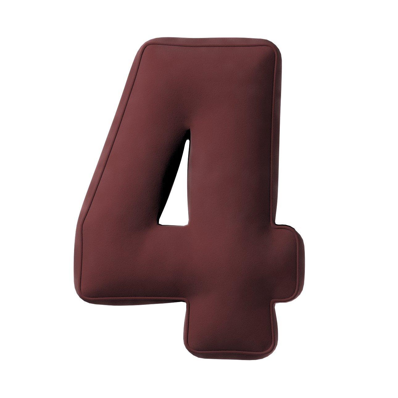 5902582148895 - Kissen Zahl 4 aus Samt Yellow Tipi