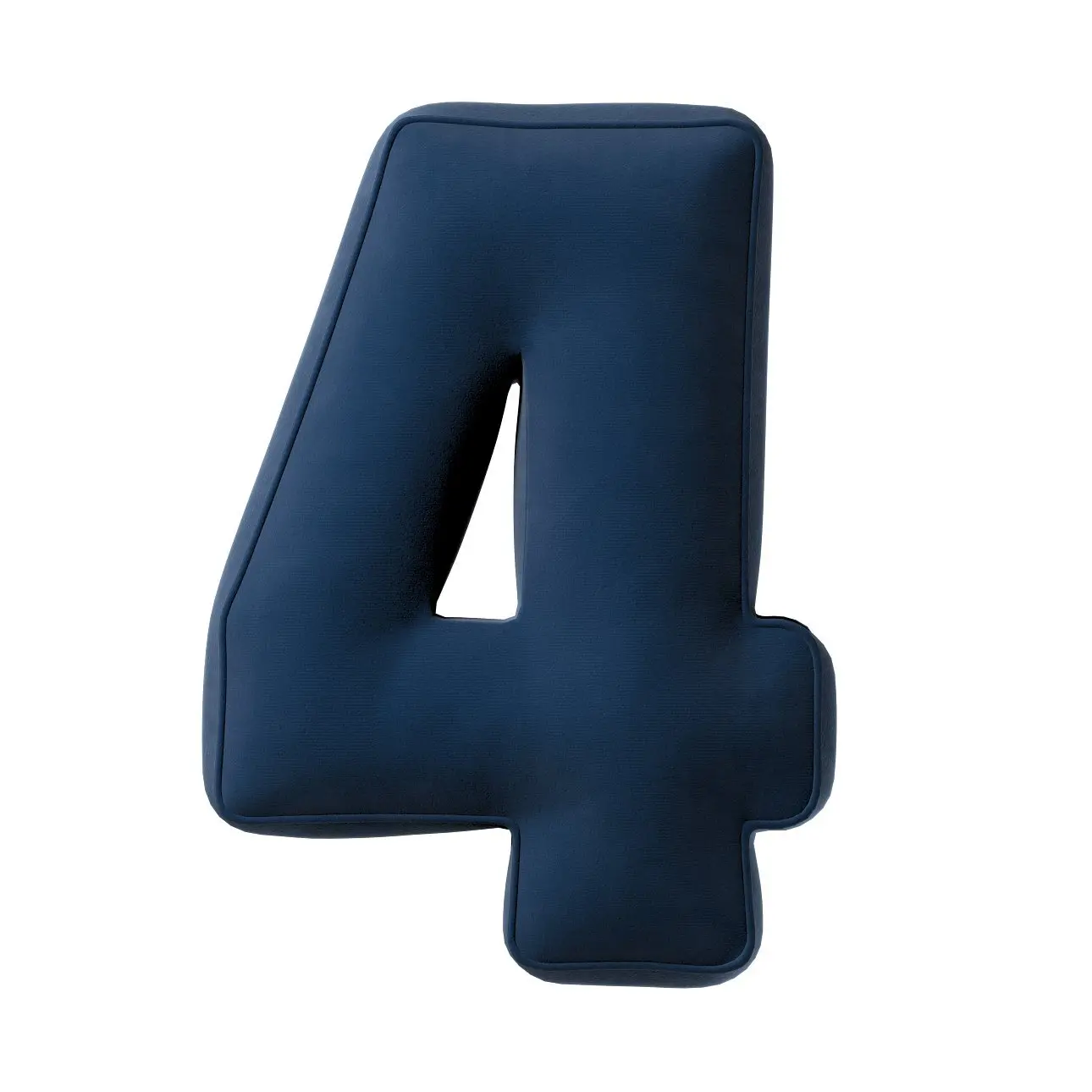 5902582149090 - Kissen Zahl 4 aus Samt Yellow Tipi