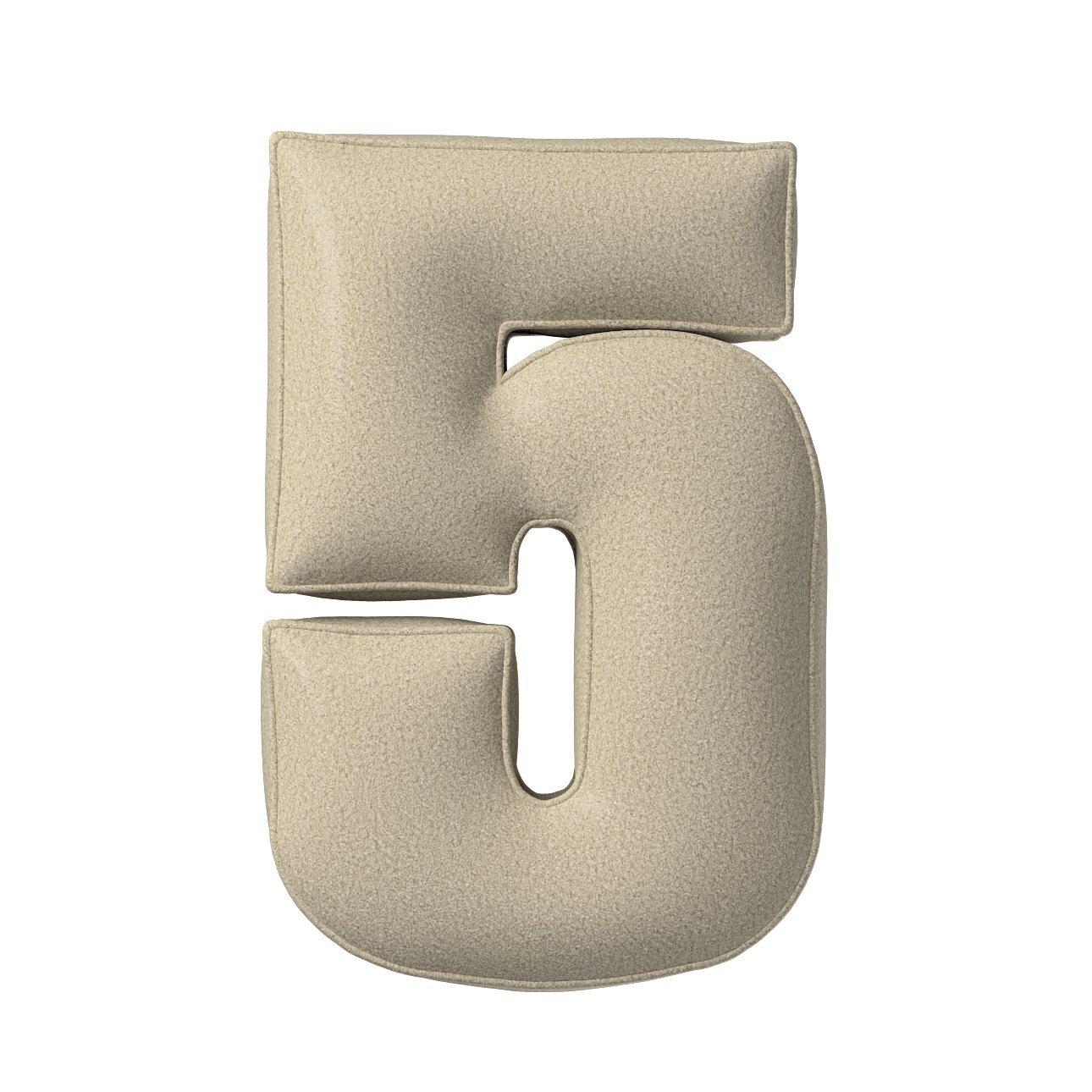 5902582149533 - Kissen Zahl 5 Schleife Yellow Tipi