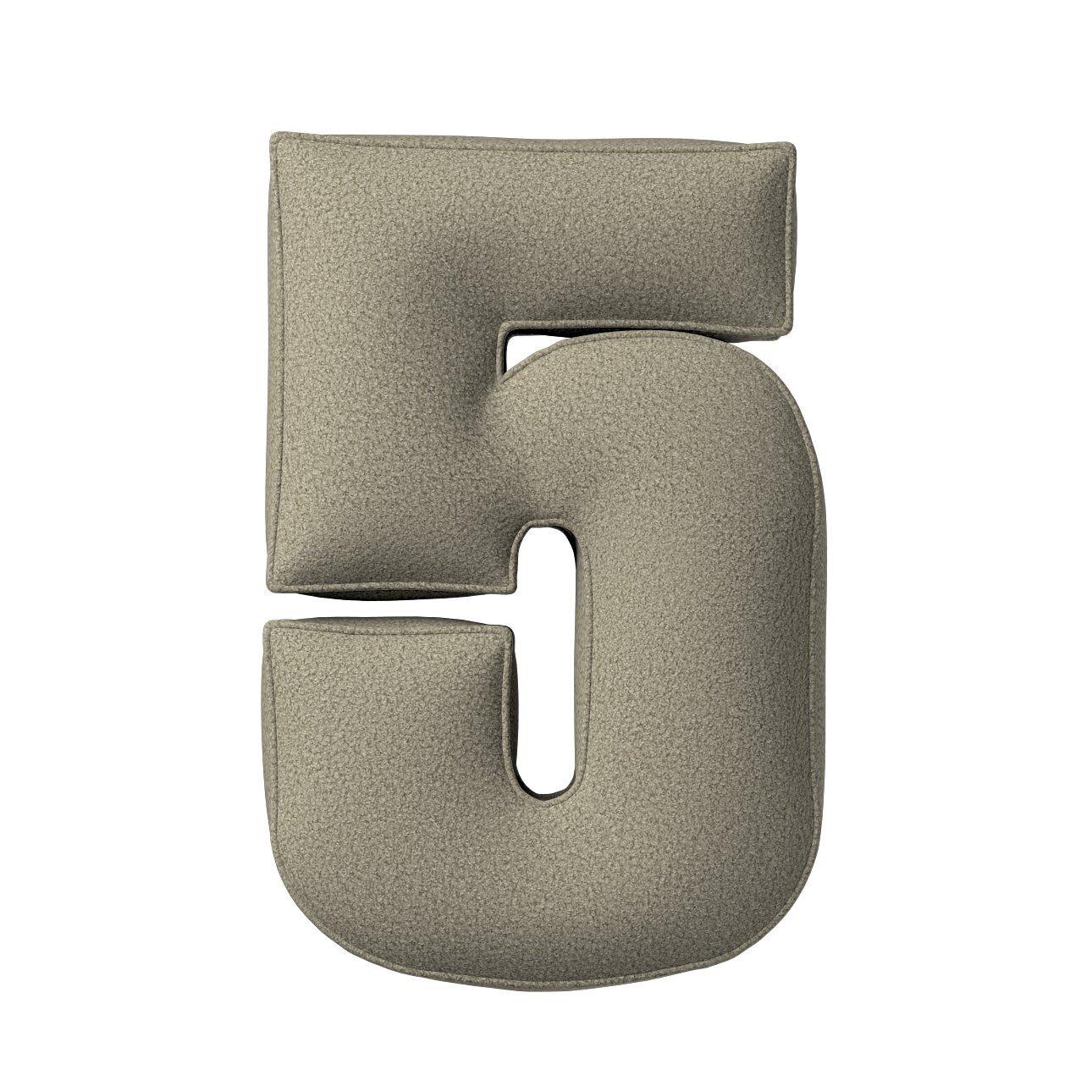 5902582149632 - Kissen Zahl 5 Schleife Yellow Tipi