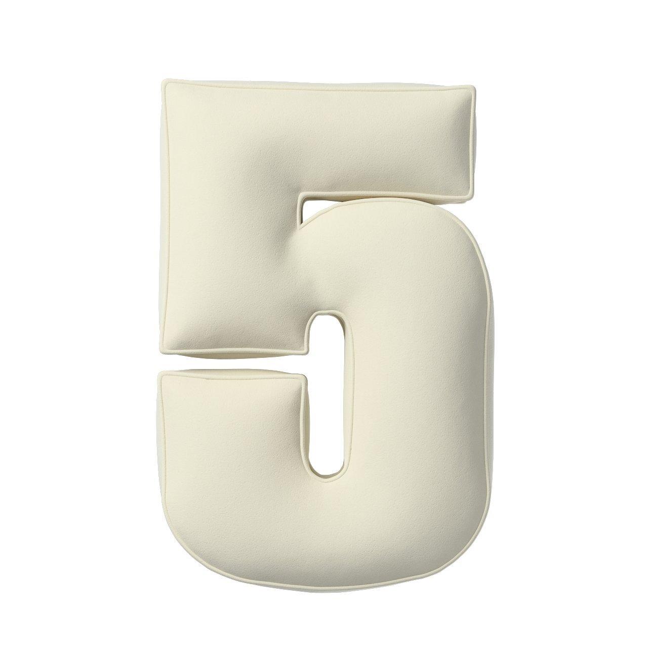 5902582147805 - Kissen Zahl 5 aus Samt Yellow Tipi