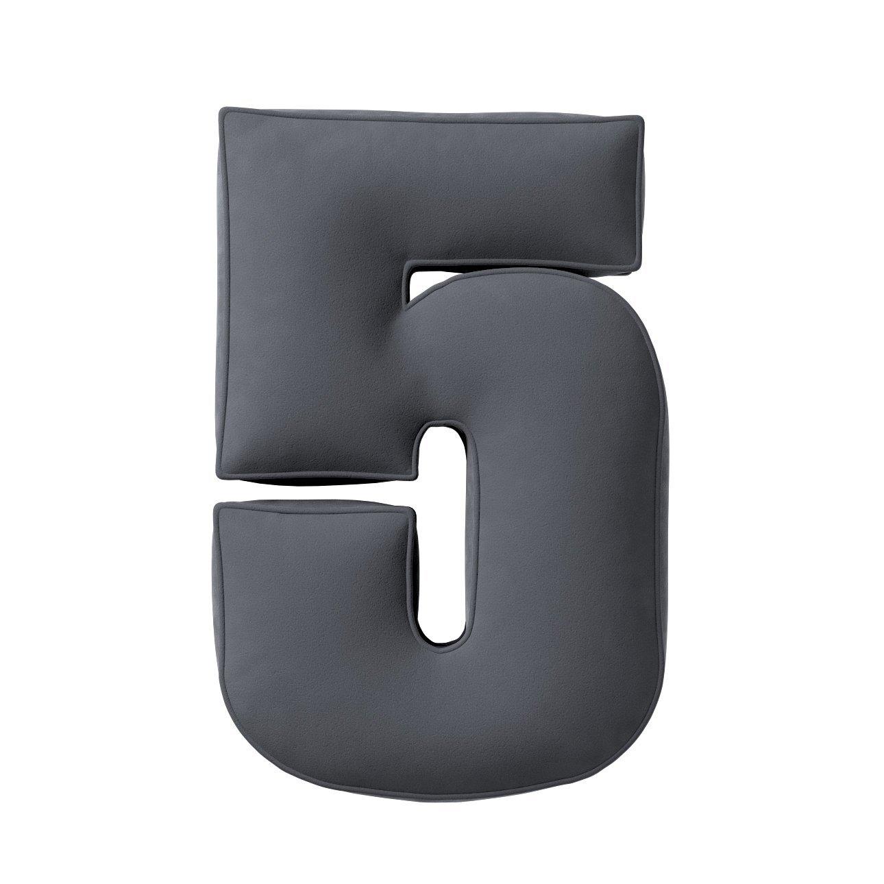 5902582147904 - Kissen Zahl 5 aus Samt Yellow Tipi